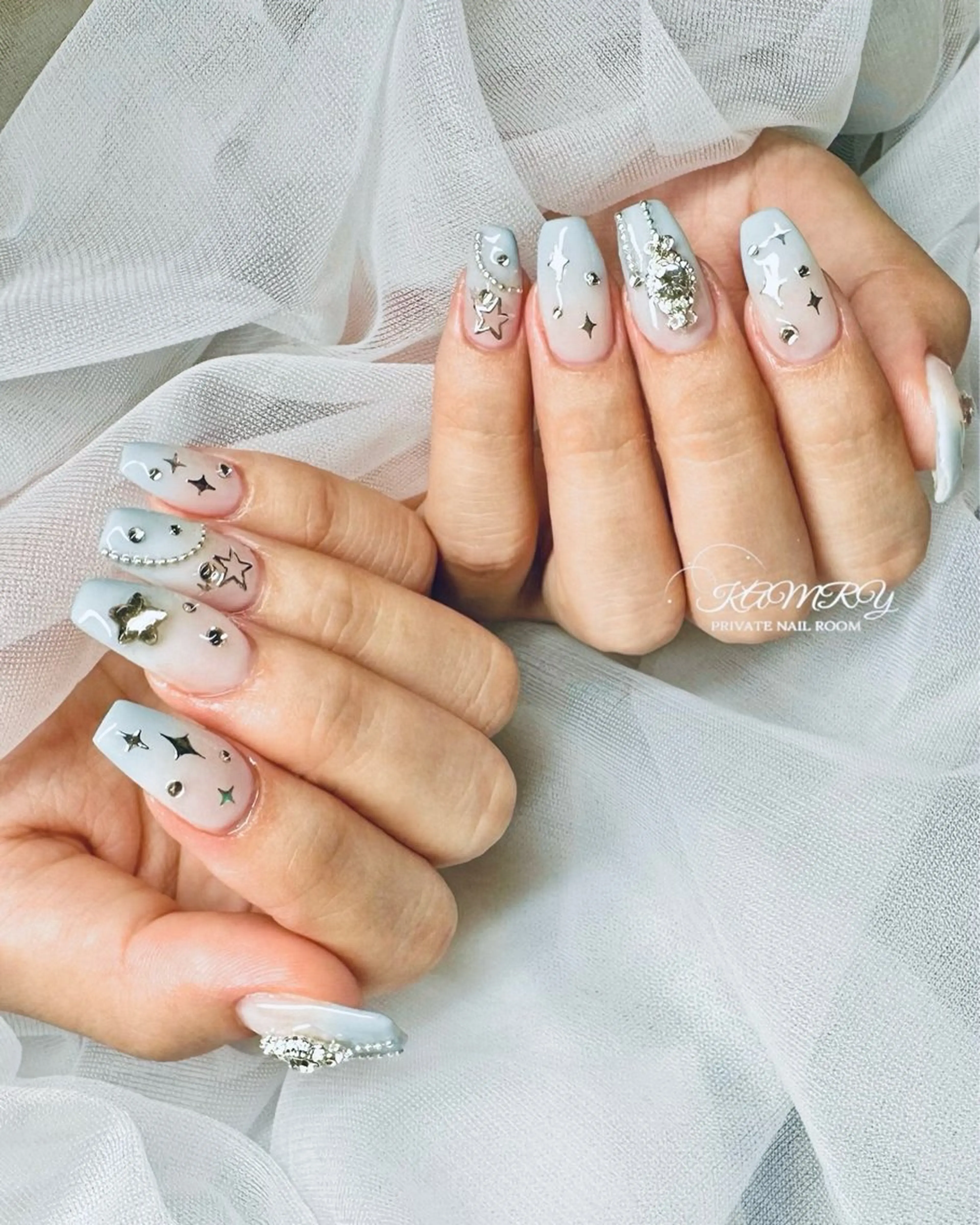 大学生限定！【オフ•ケア込み】パーツつけ放題♡フルデザイン(10本アート・持ち込みデザイン含)★詳細必読★の写真