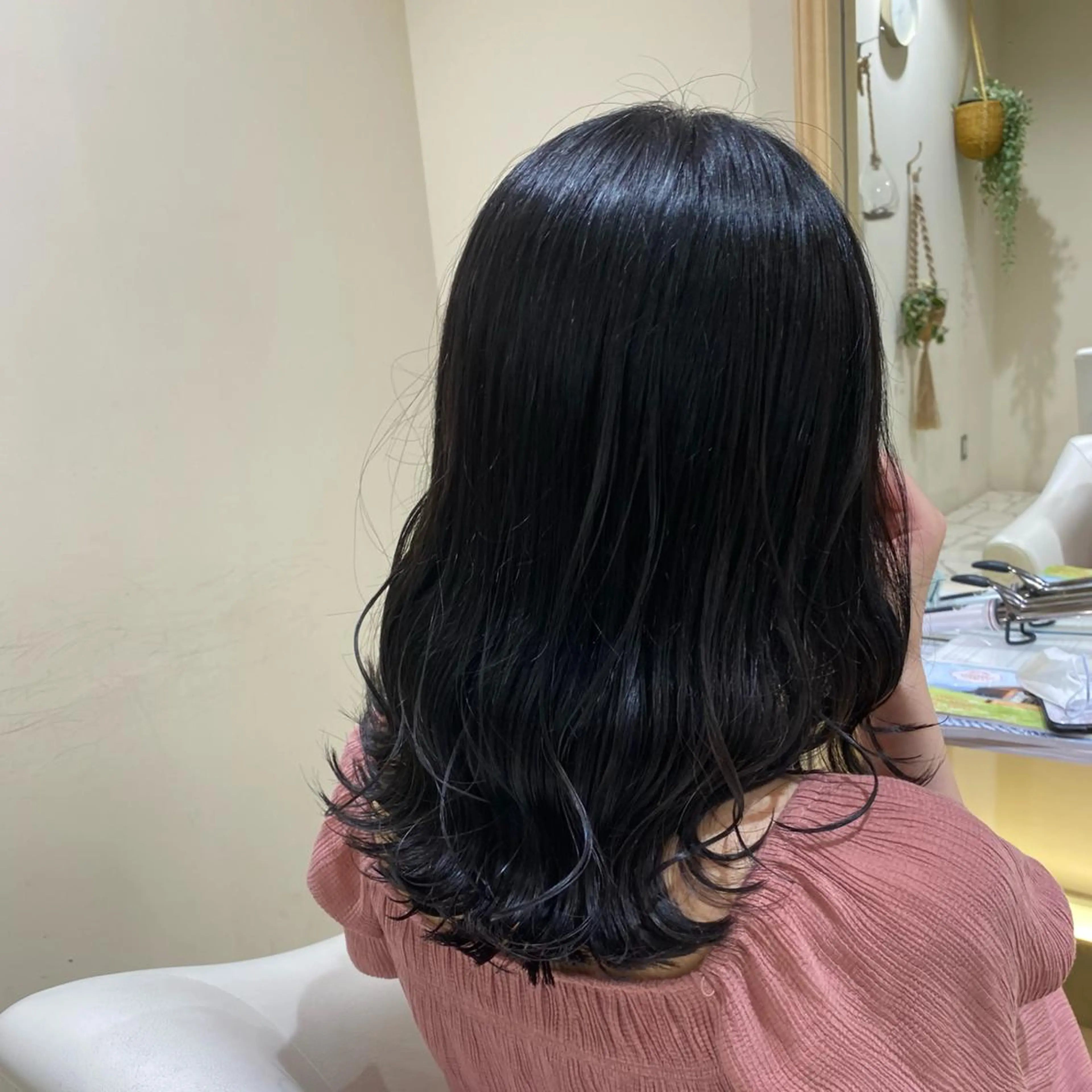 セミロング カラー パーマ/髪質改善 【榎本千夏】のヘアスタイル