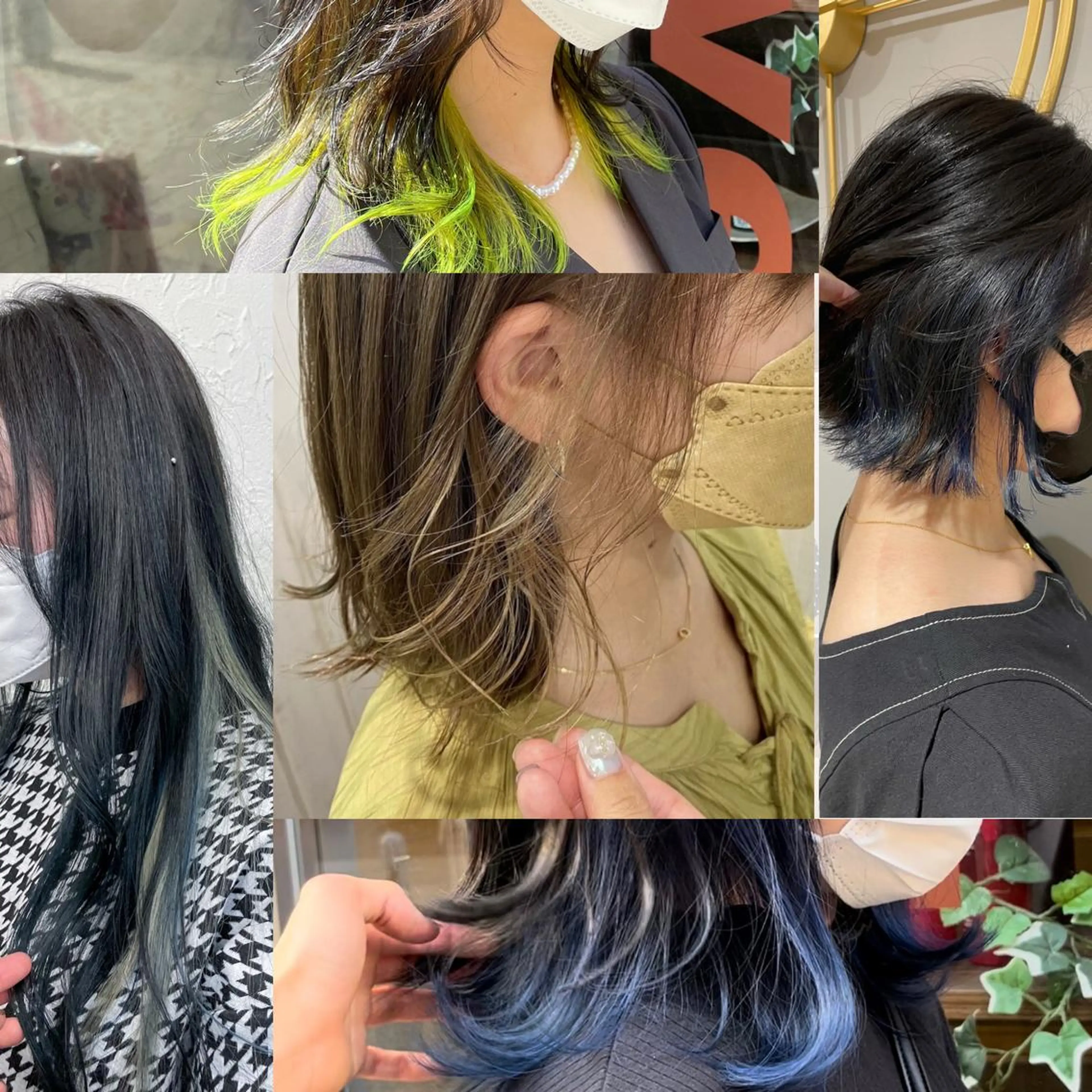 ミディアム カラー イヤリングカラー インナーカラー 新宿御苑前/新宿 Ryuseiのヘアスタイル