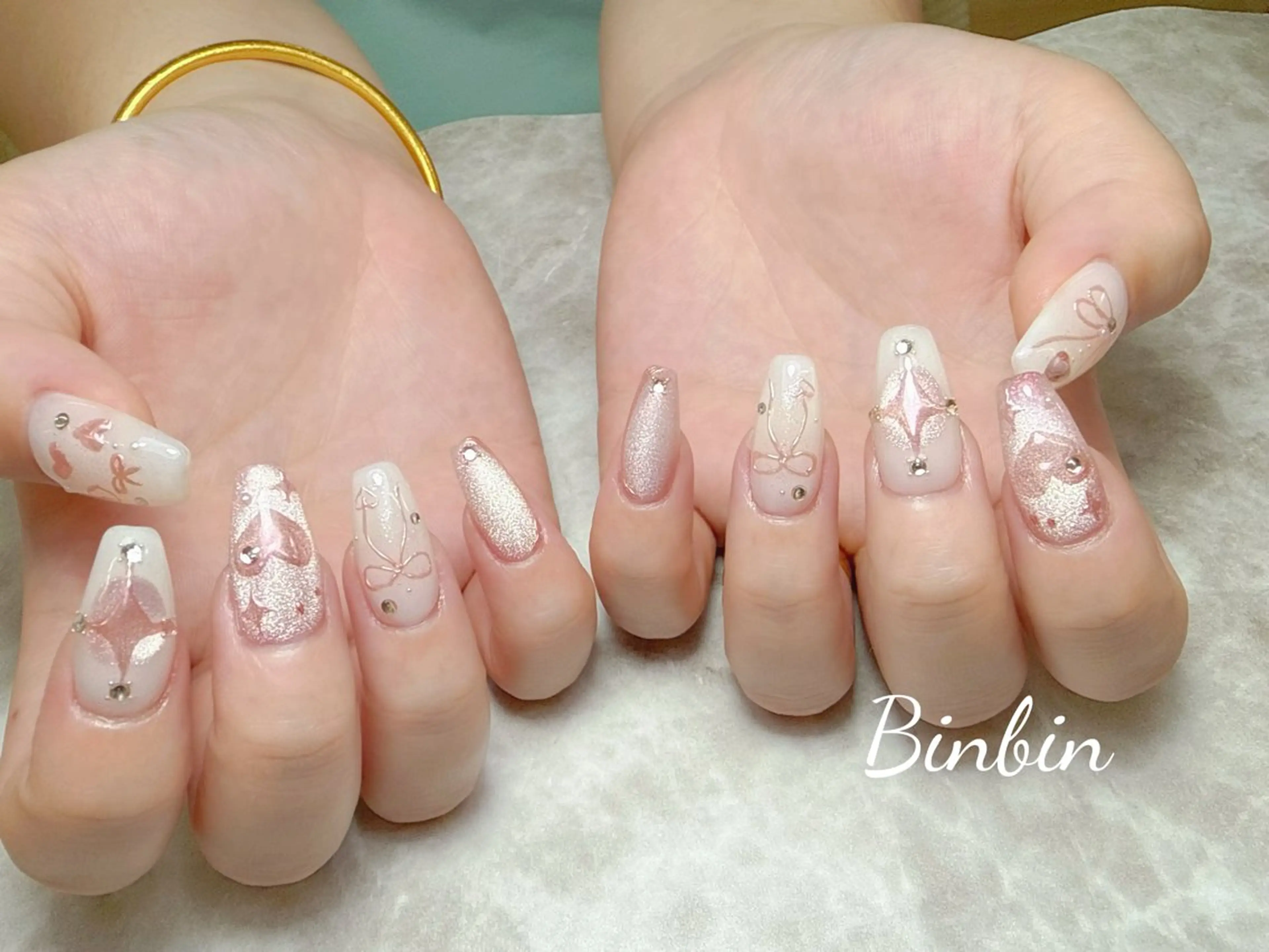 ネイル ハンドネイル ハンドケア 閨匠ビューティサロン 新橋店♡BinBinのネイルデザイン