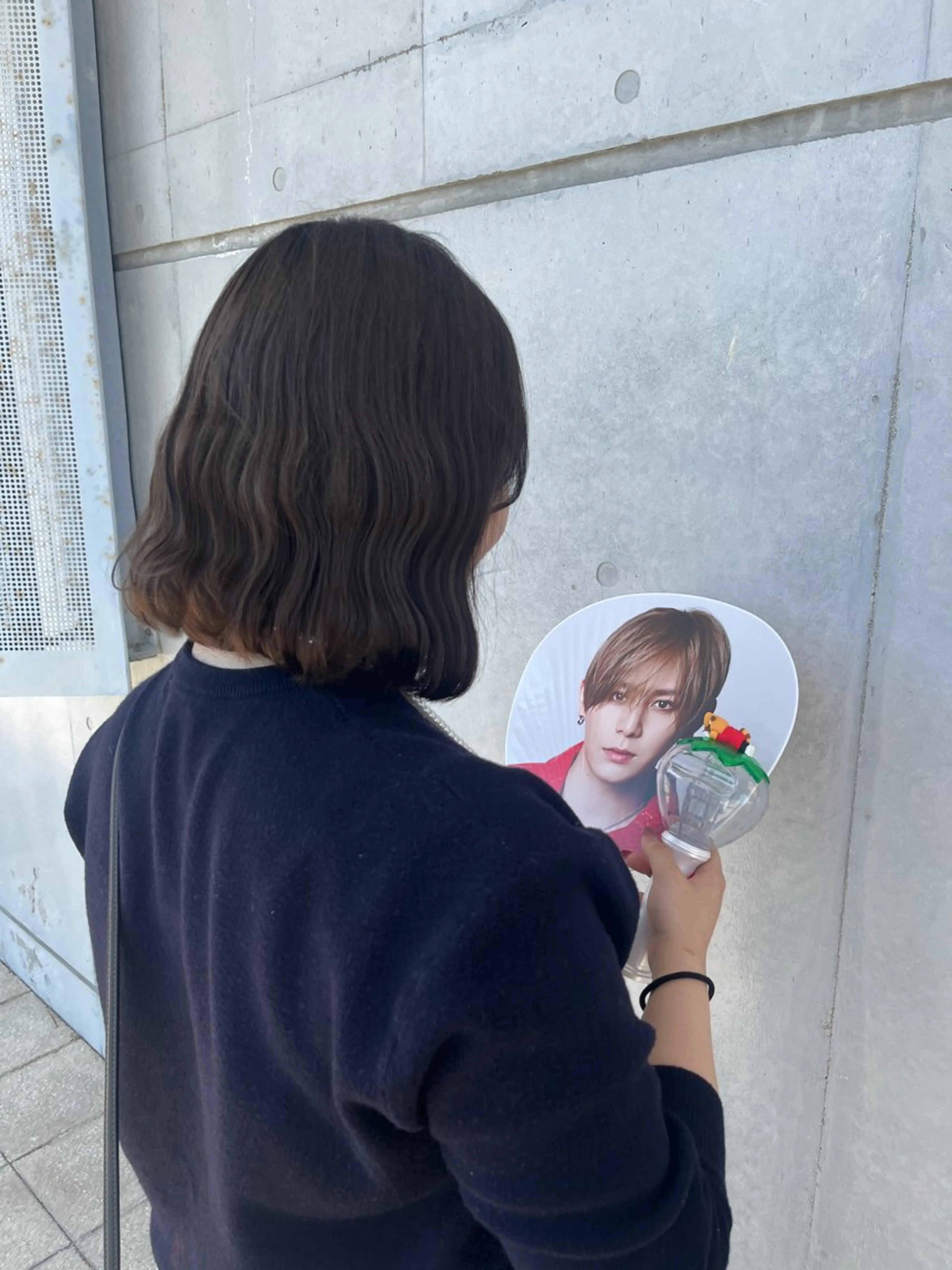 ミディアム ボブ ヘアセット Nagi /ヘアメ /艶カラー/メンズのヘアスタイル