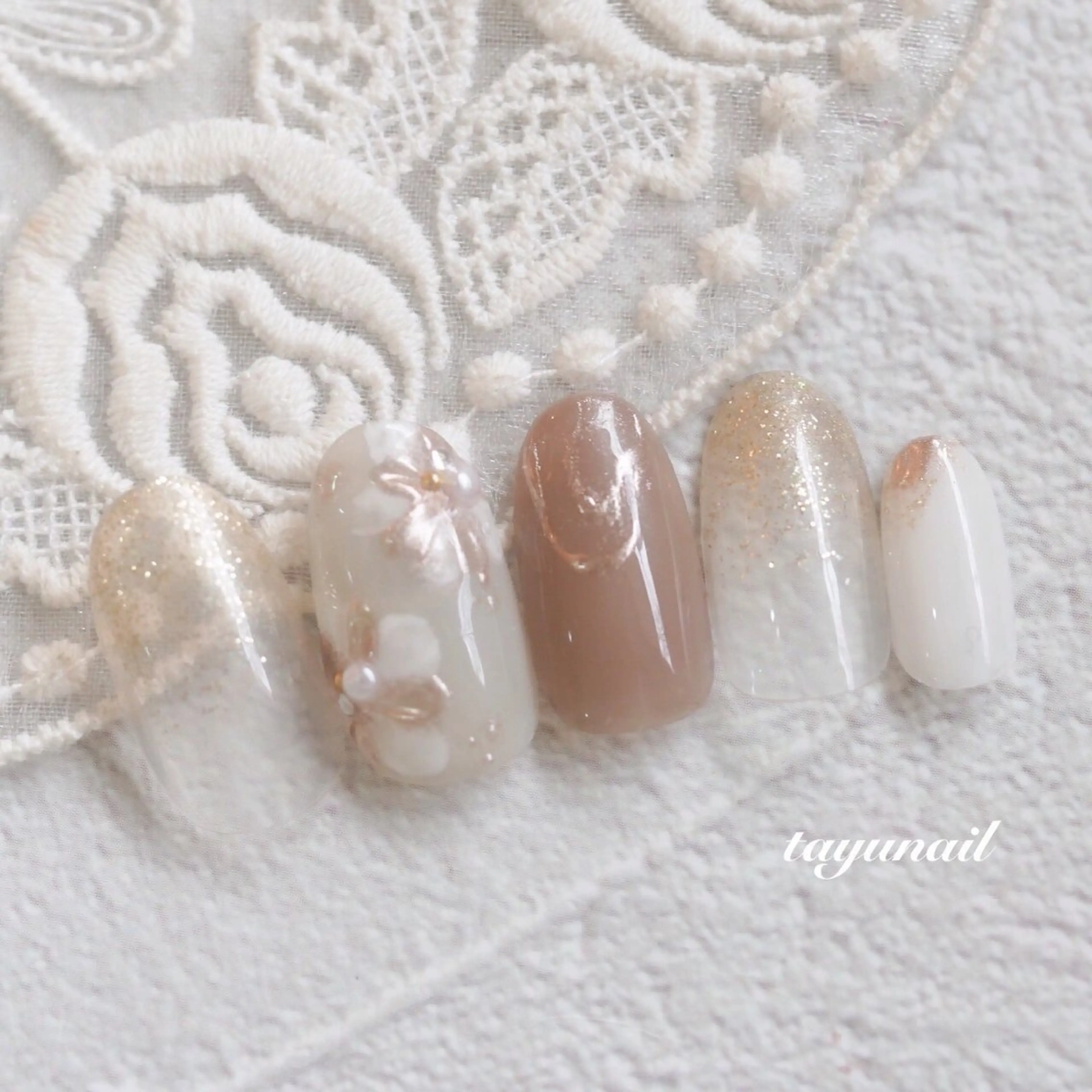 ネイル アートネイル ジェルネイル パラジェル 春ネイル ネイルサロン 【たゆnail】のネイルデザイン