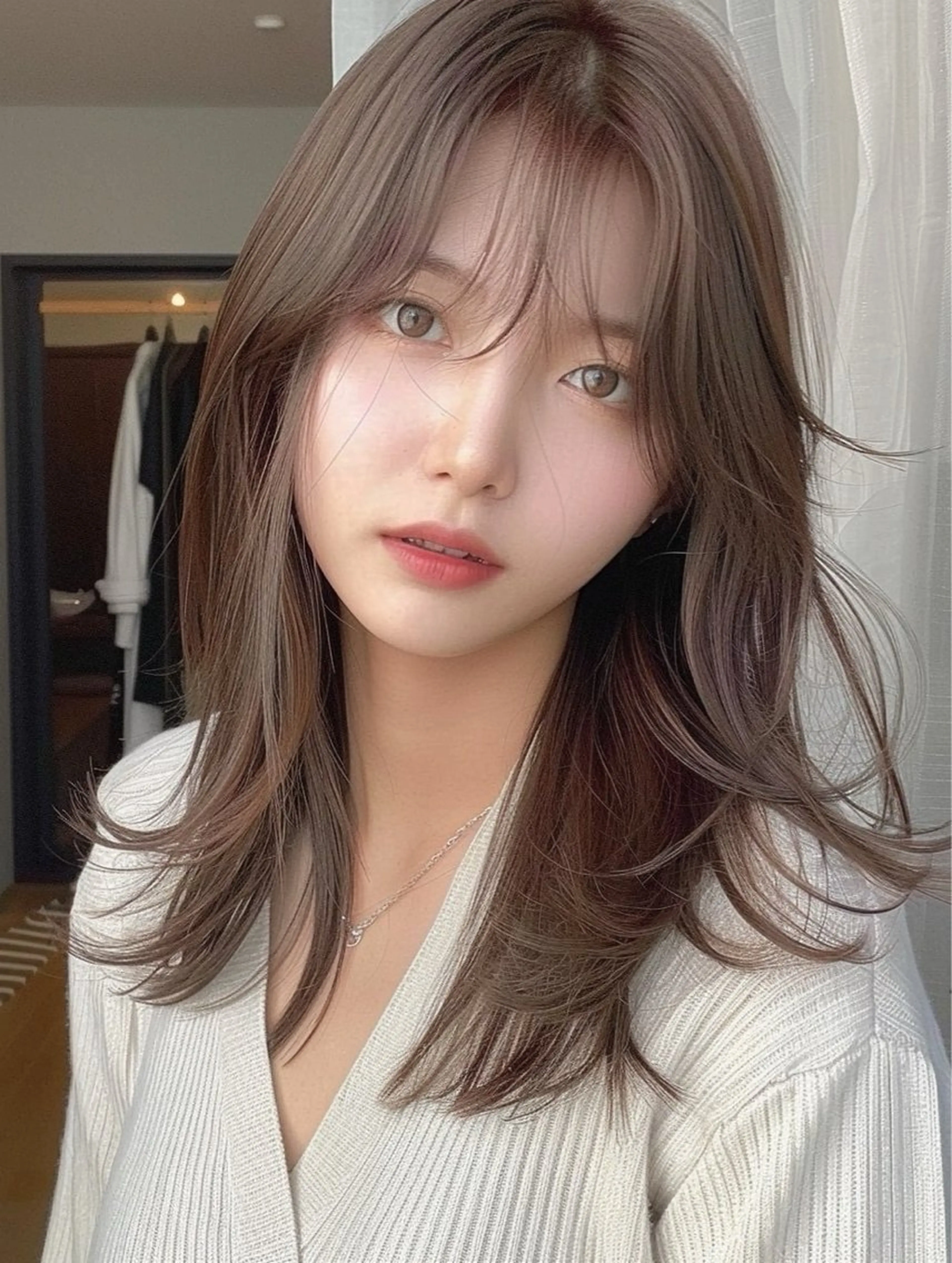 【人気No. 1☝🏼】カット+透明感カラー+髪質改善トリートメント✨ レイヤーカット/ボブ/韓国/暖色/表参道の写真