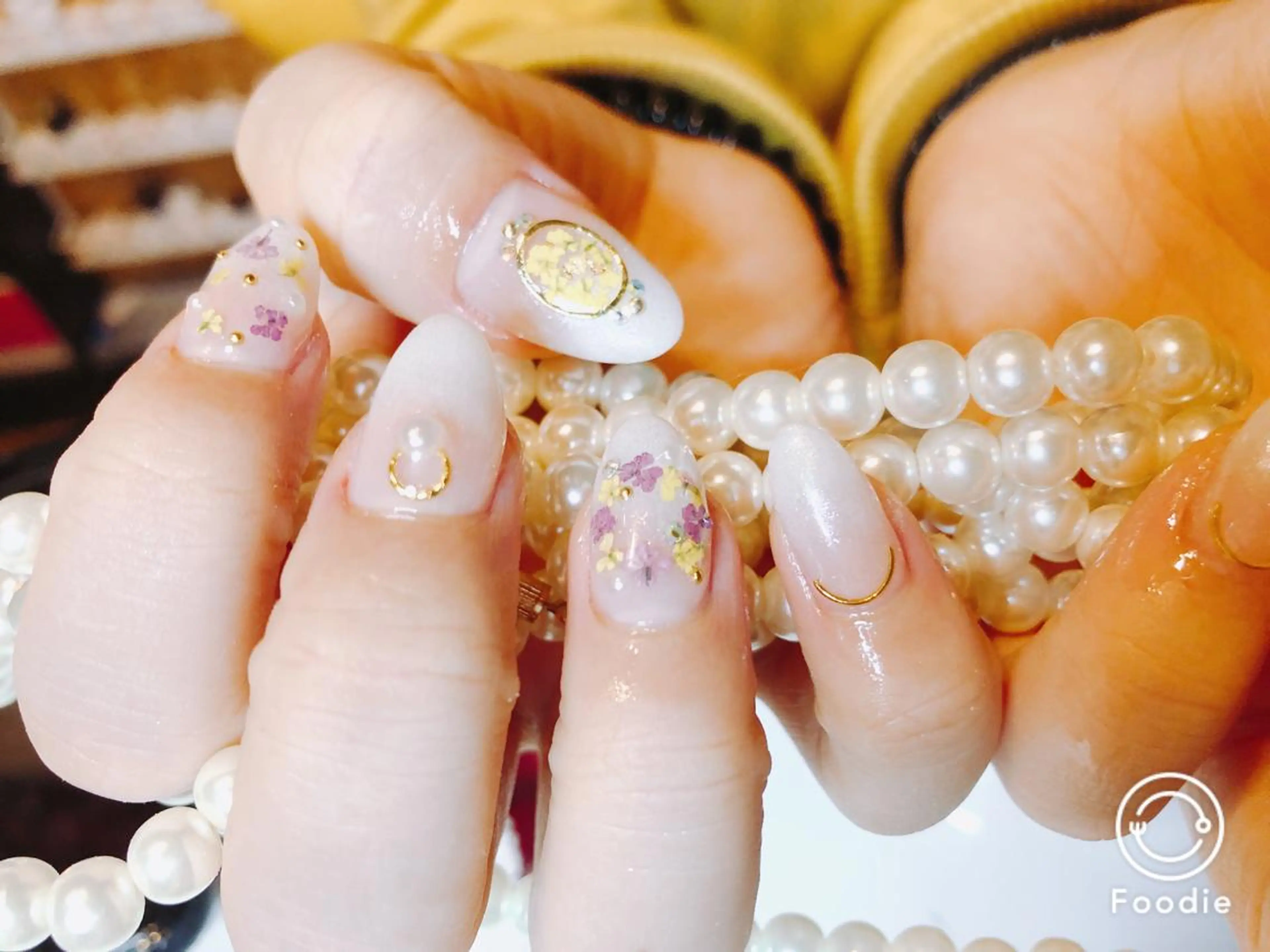 ミディアム ネイル 長さ出し専門 nynaのネイルデザイン