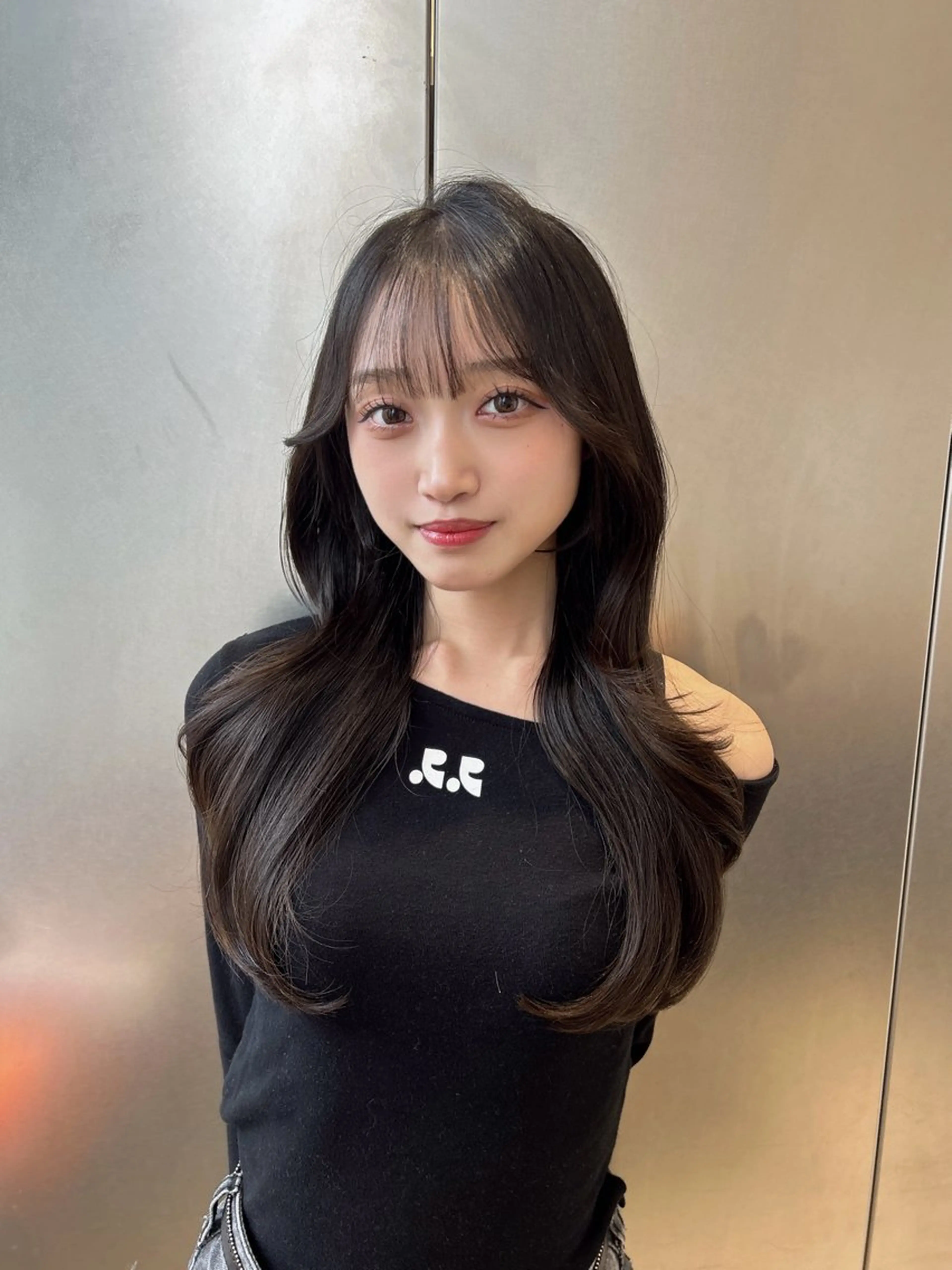 ロング カラー ヘアアレンジ くびれヘア 韓国風ヘア 🩷韓国ヘア/ヨシン モリ🩷Maikaのヘアスタイル