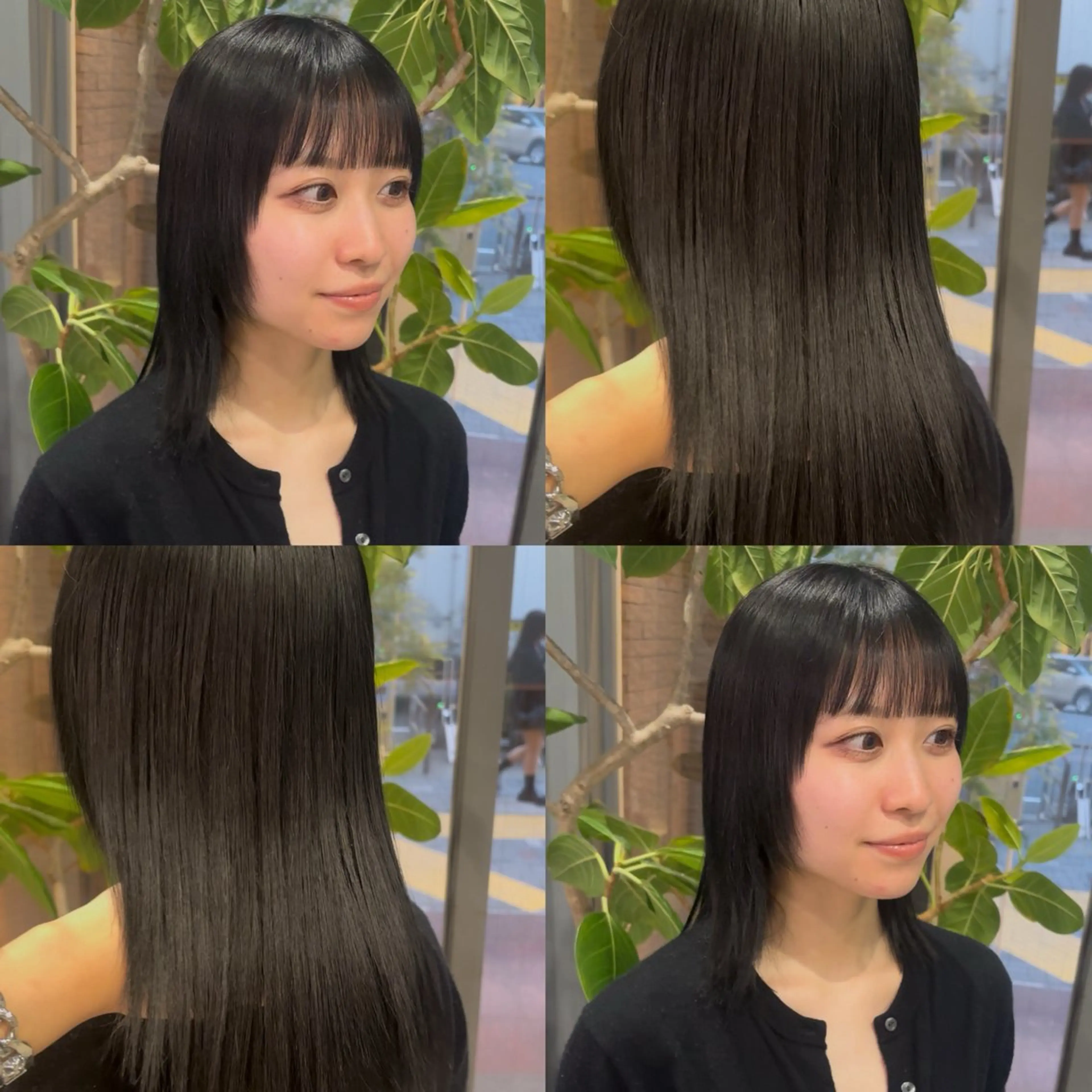 ミディアム カット 🐈‍⬛JUMI /透明感カラー/🩶のヘアスタイル