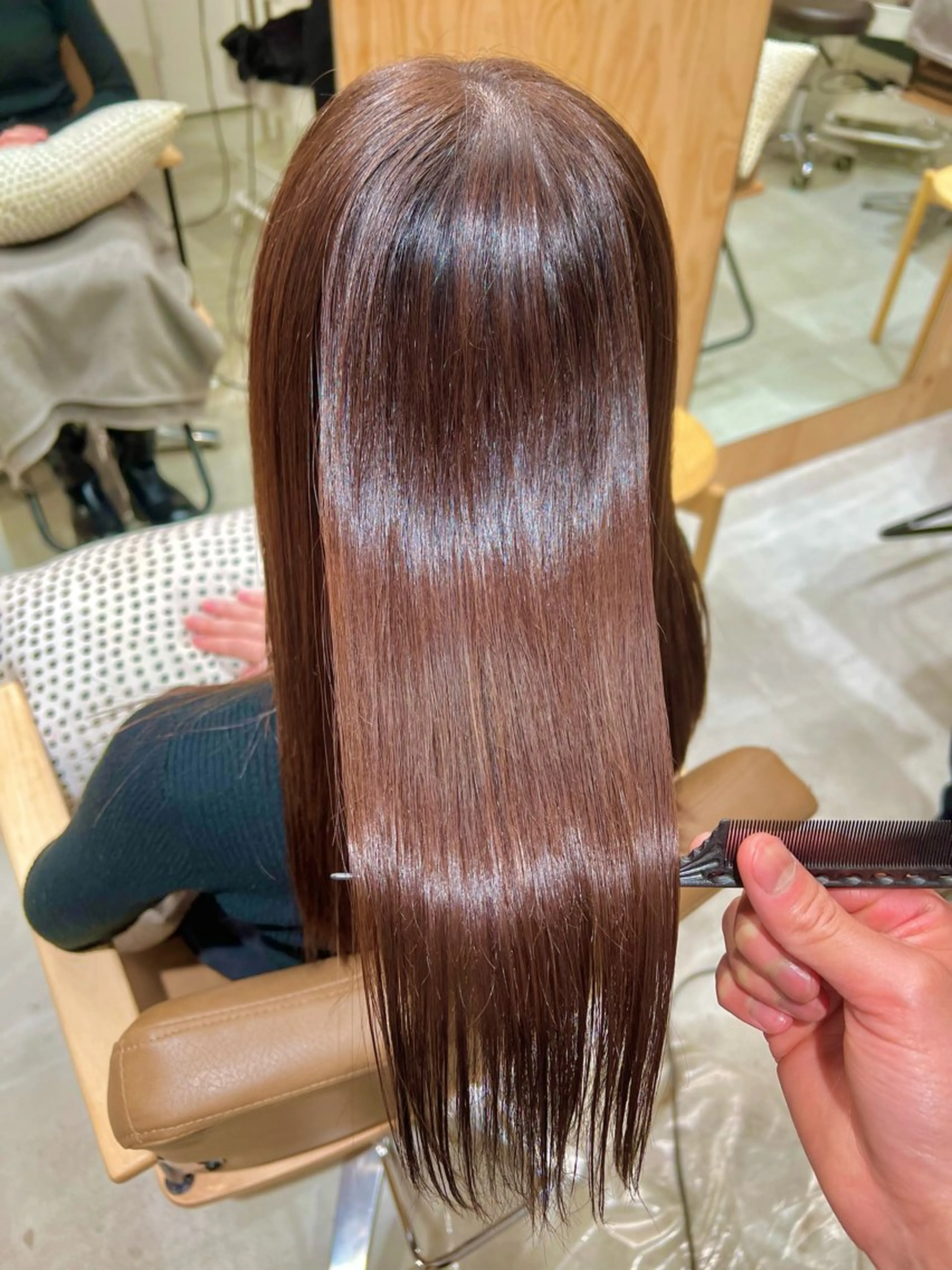 セミロング 縮毛矯正 中村 大貴のヘアスタイル
