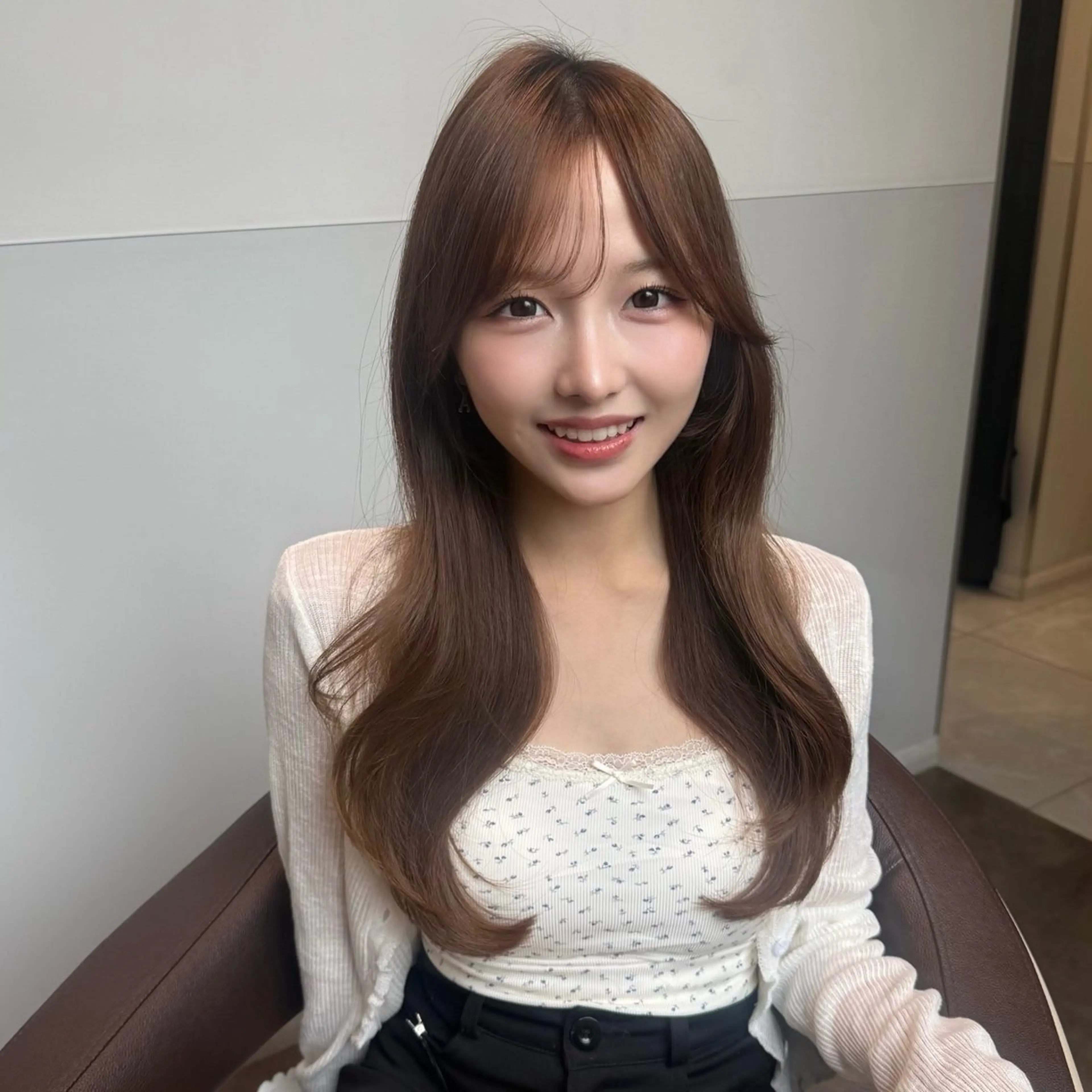 ロング カラー カット ヘアカラー トリートメント SALOWIN銀座六丁目店所属・️🫧レイヤーカット 銀座/れいか️️🫧のヘアスタイル