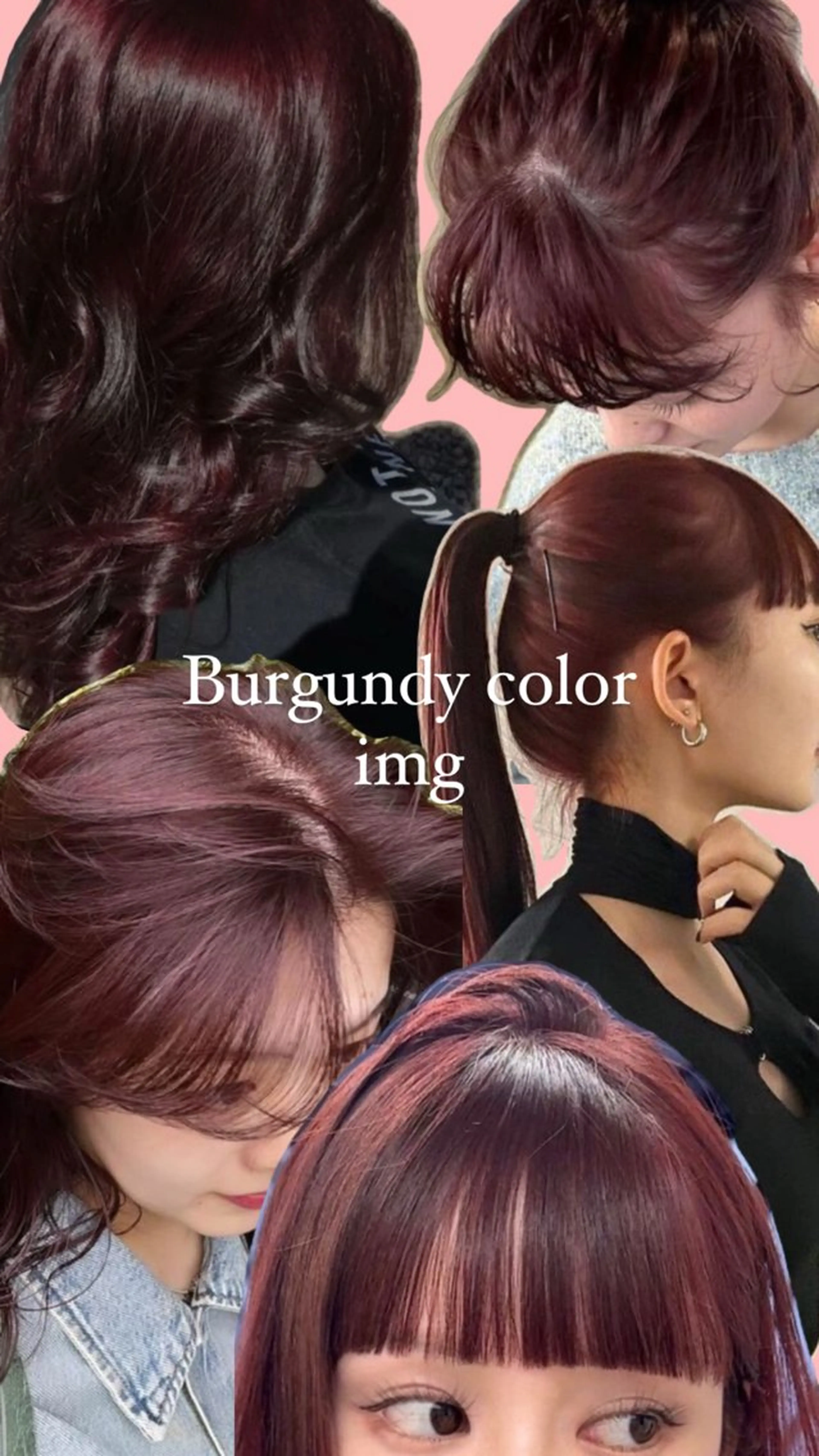 burgundy color💄の写真