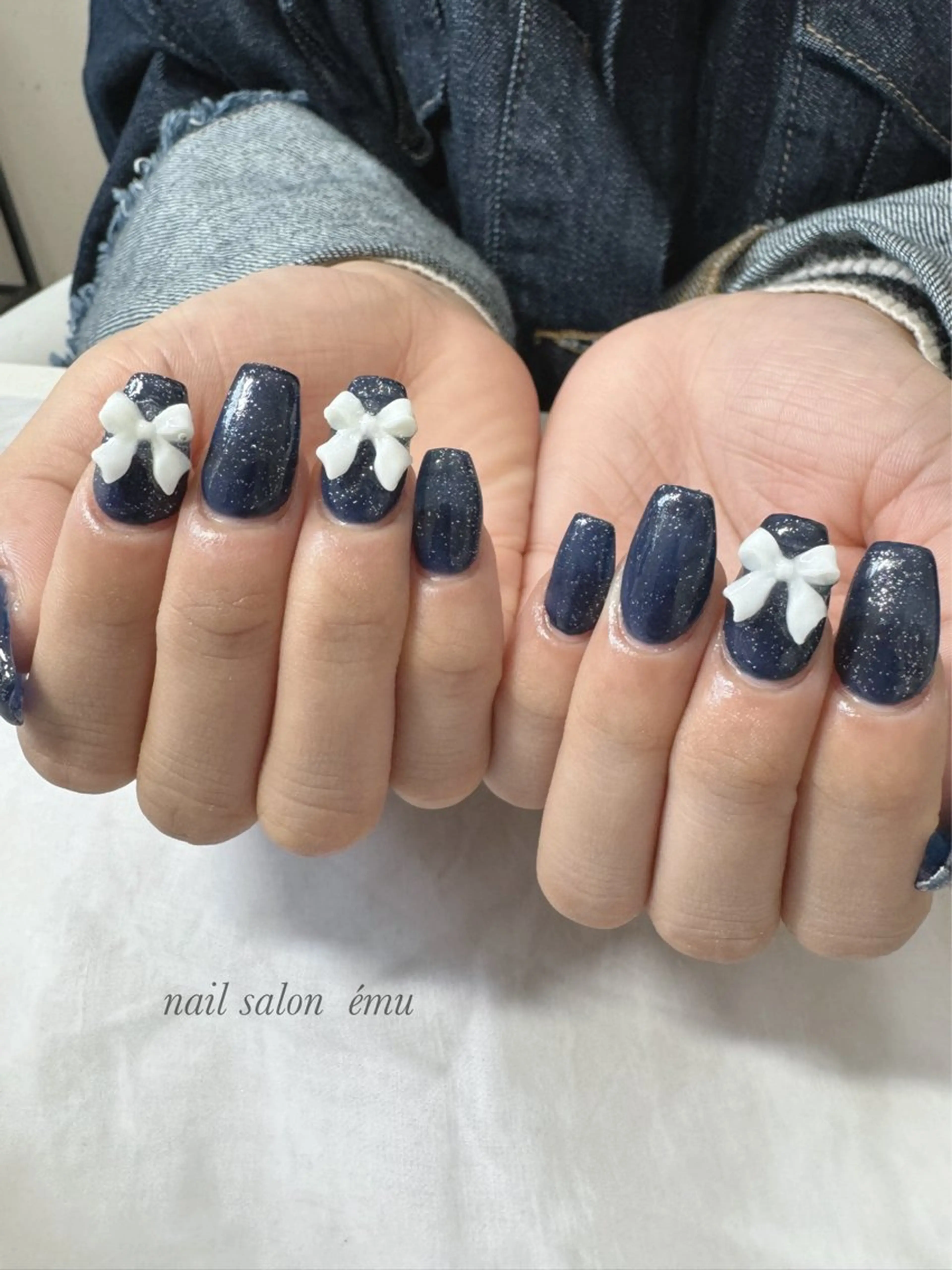 セミロング ハンドネイル nail salon émuのネイルデザイン