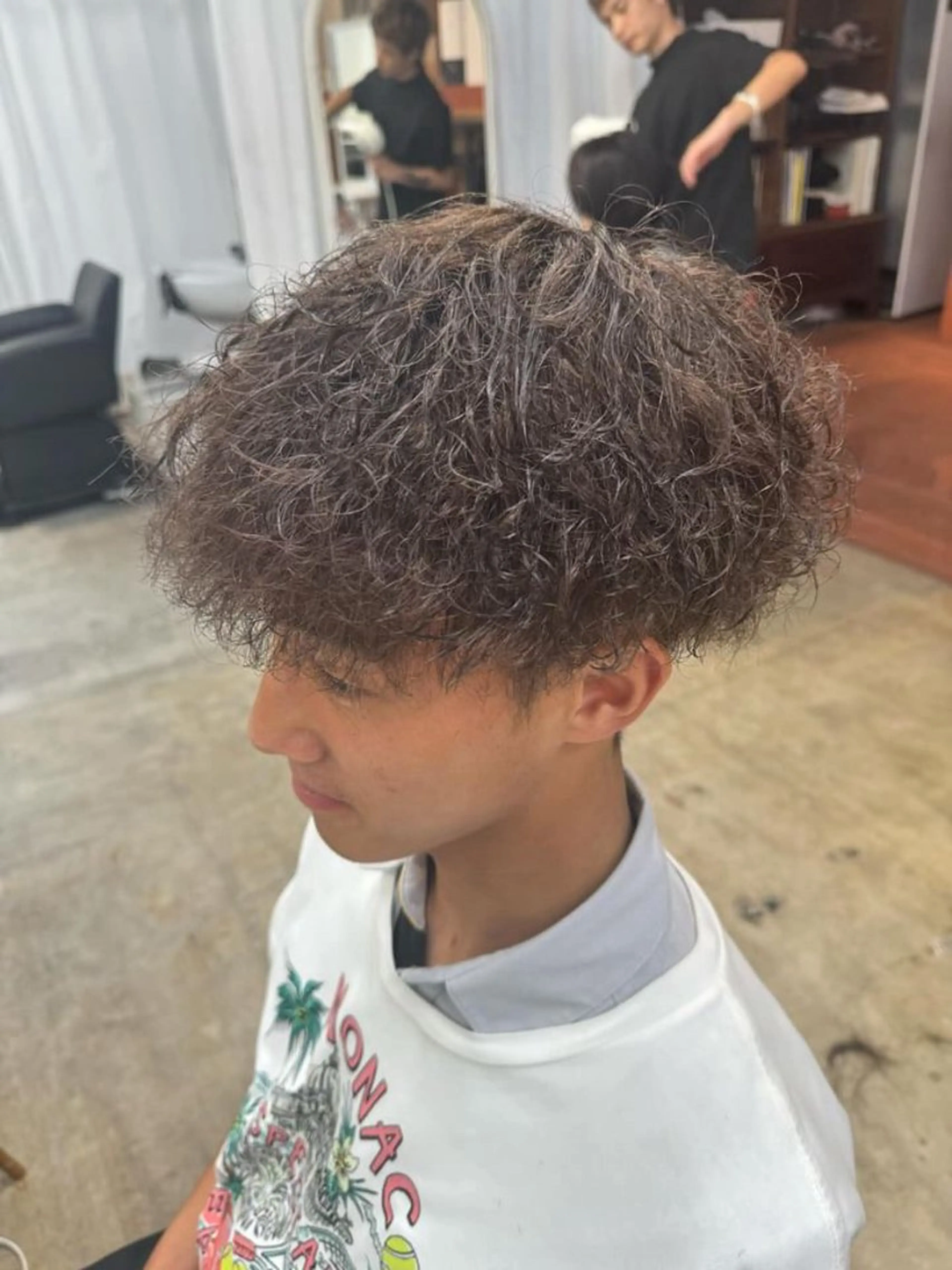 パーマ メンズ メンズパーマ 湖城 恵吾のヘアスタイル