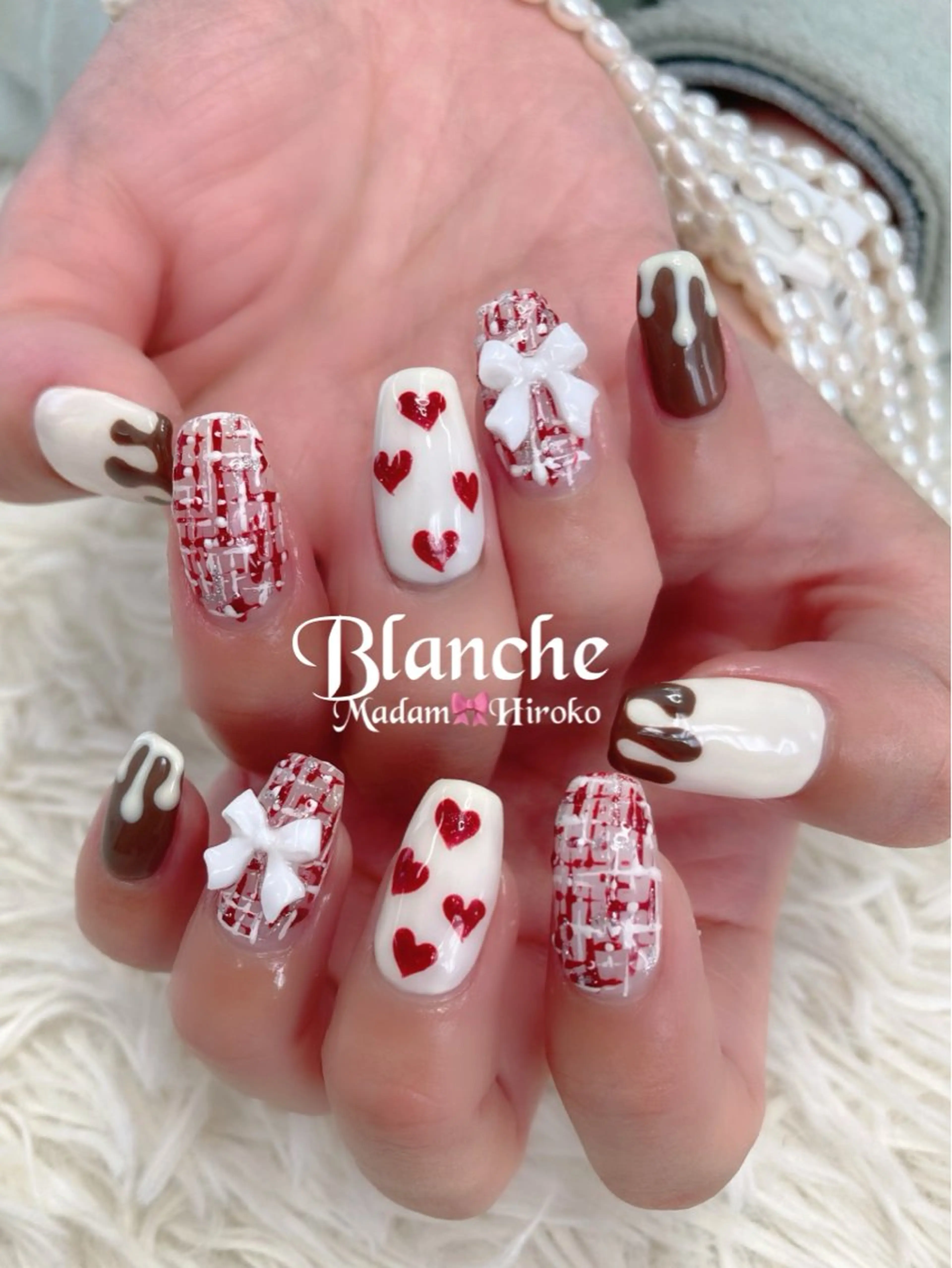ネイル バレンタイン Lianネイル 寛子Lianのネイルデザイン