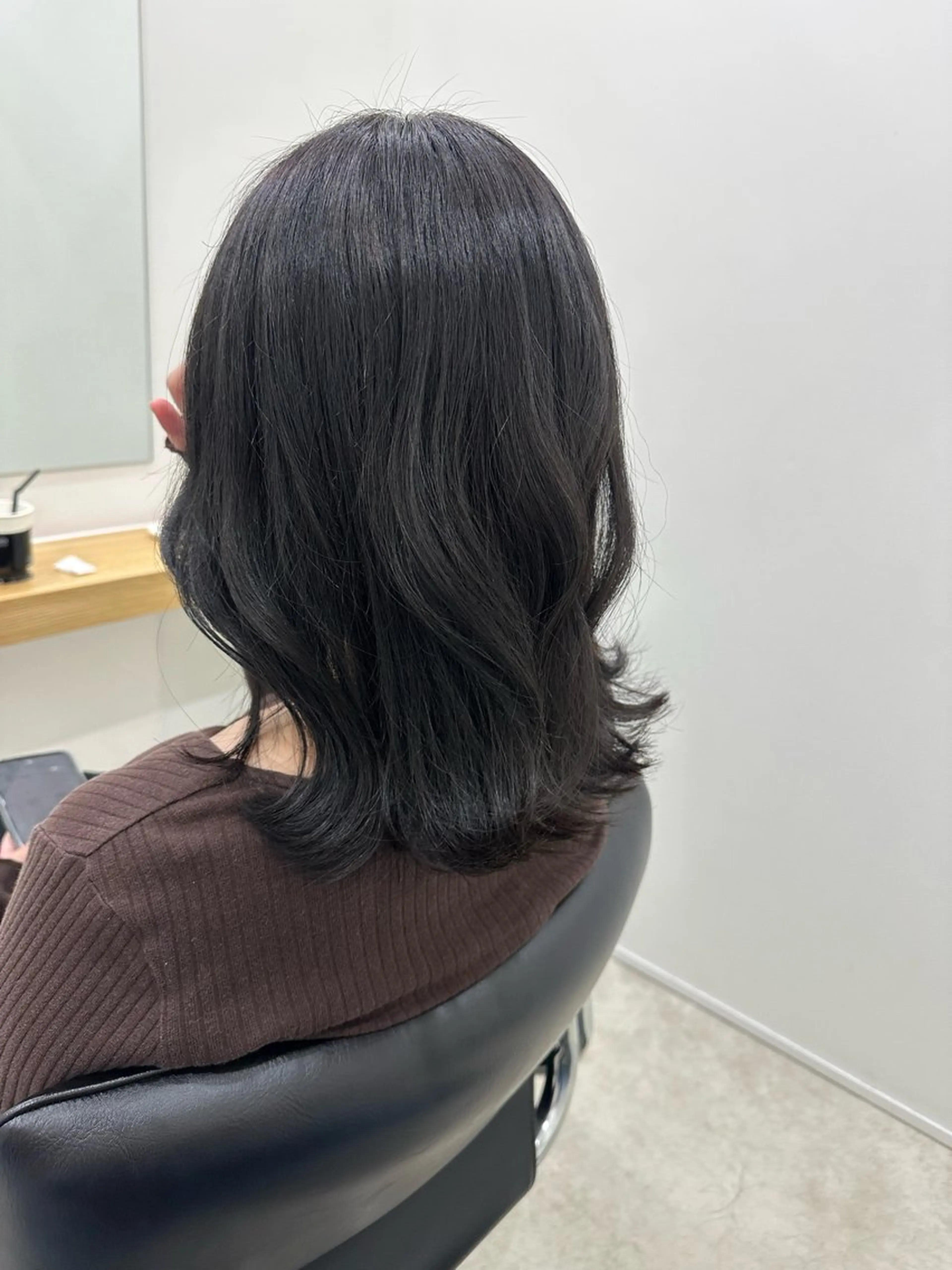 ミディアム カラー ヘアカラー トリートメント レイヤー/ナチュラル 💐nao.のヘアスタイル