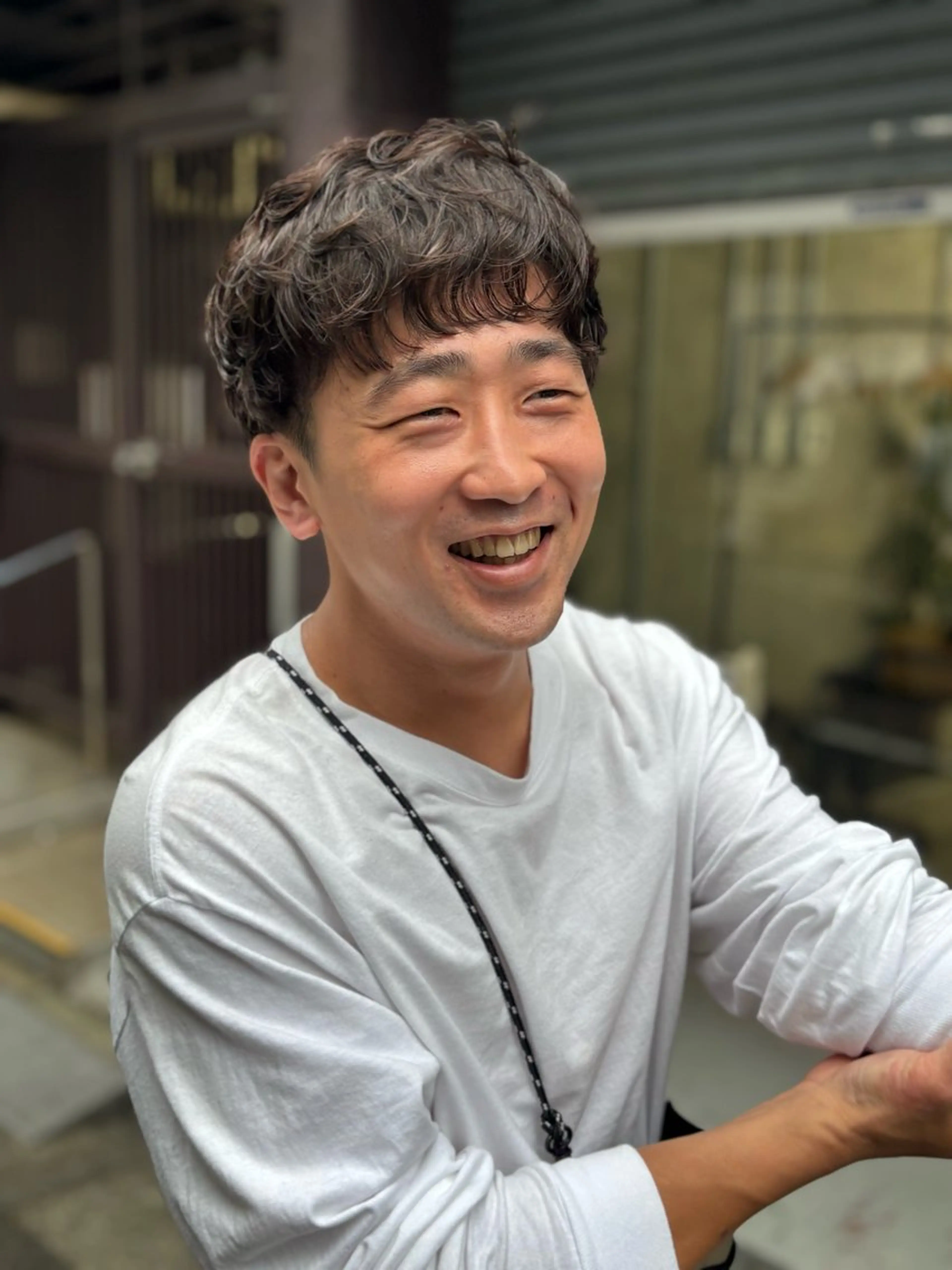 パーマ メンズ カット パーマ トリートメント 艶カラー／ナチュラル スタイル/Ayukaのヘアスタイル