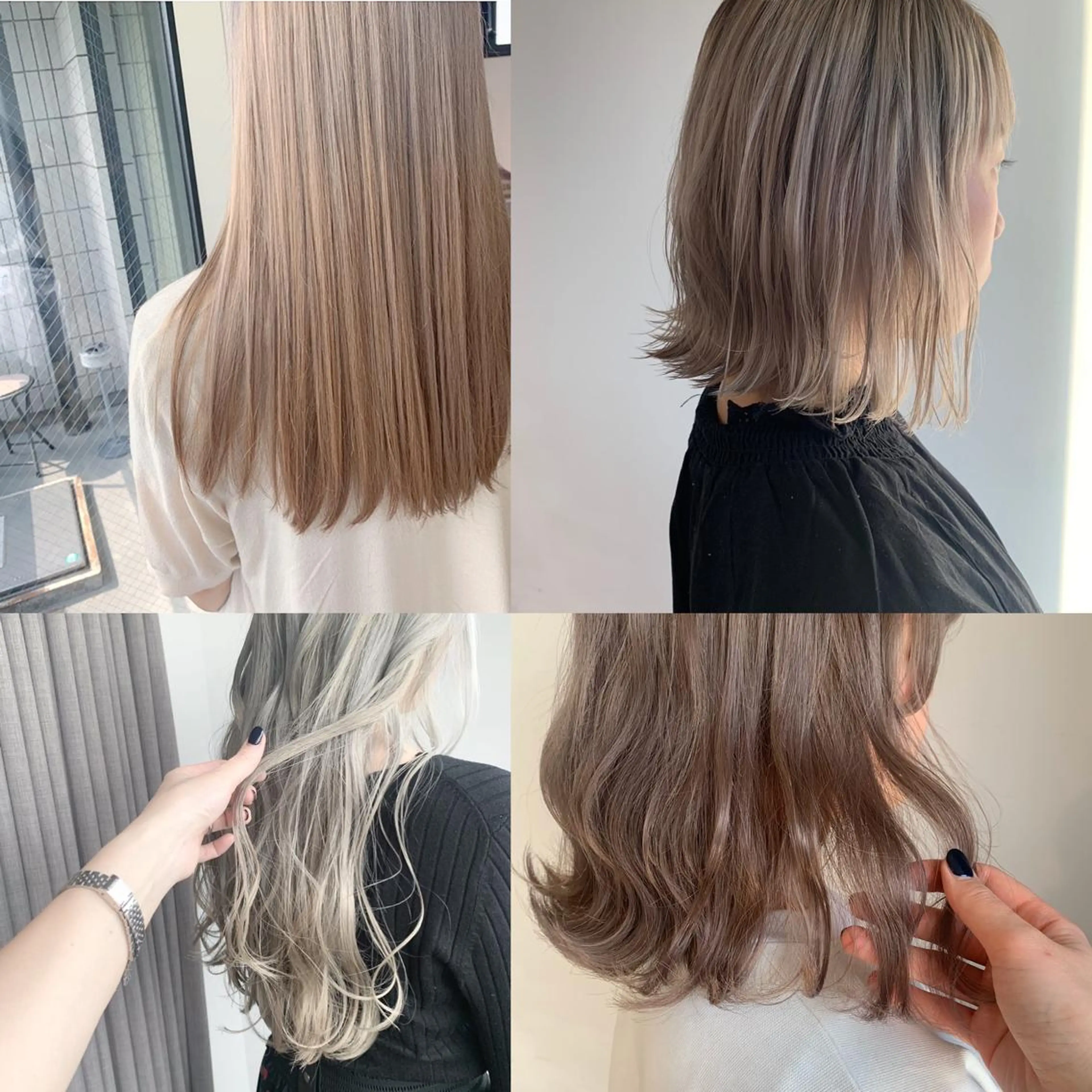 セミロング ヘアカラー トリートメント etore 矢場町 南沙希のヘアスタイル