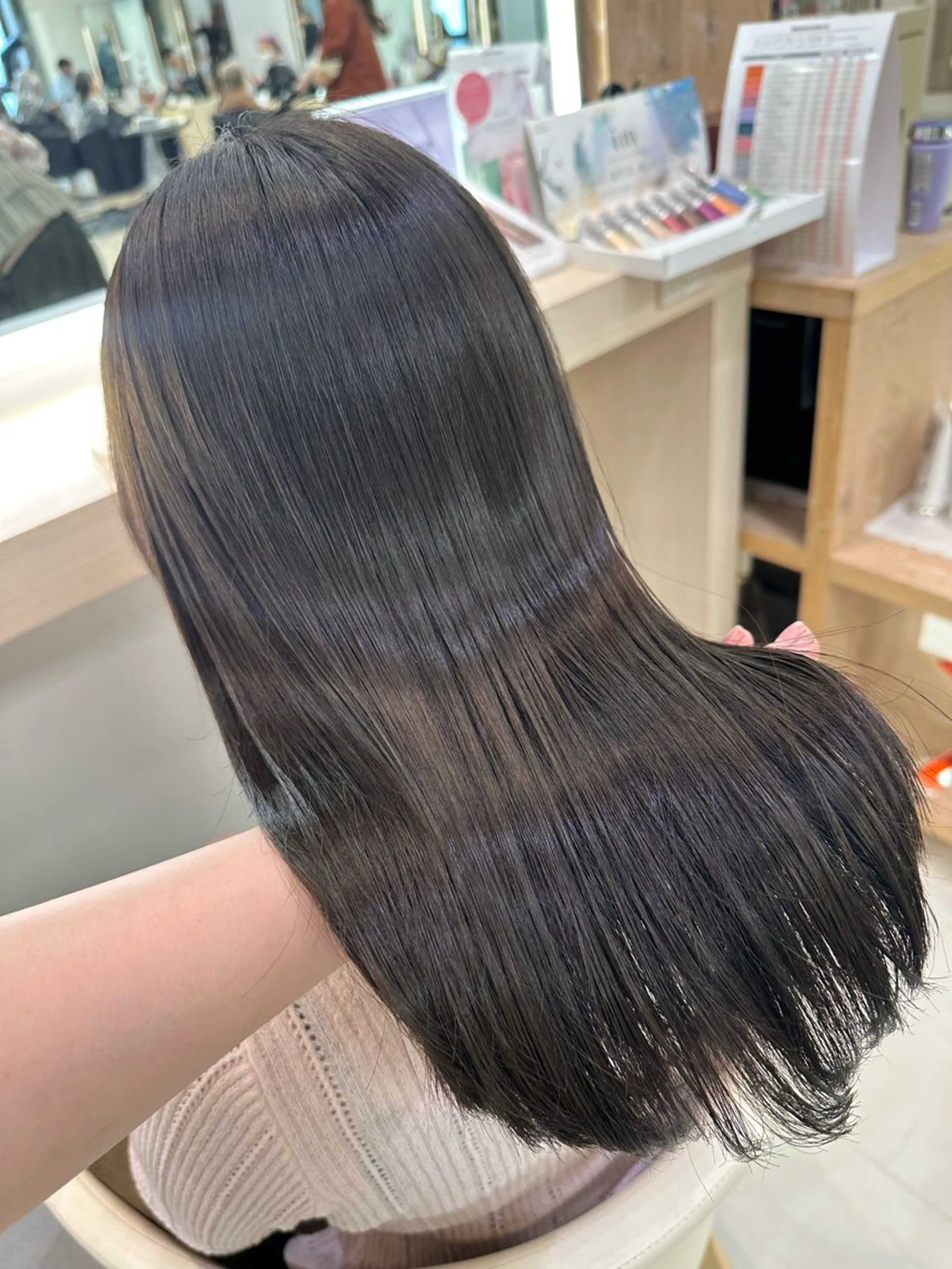セミロング カラー お悩み改善 黄金比みくのヘアスタイル