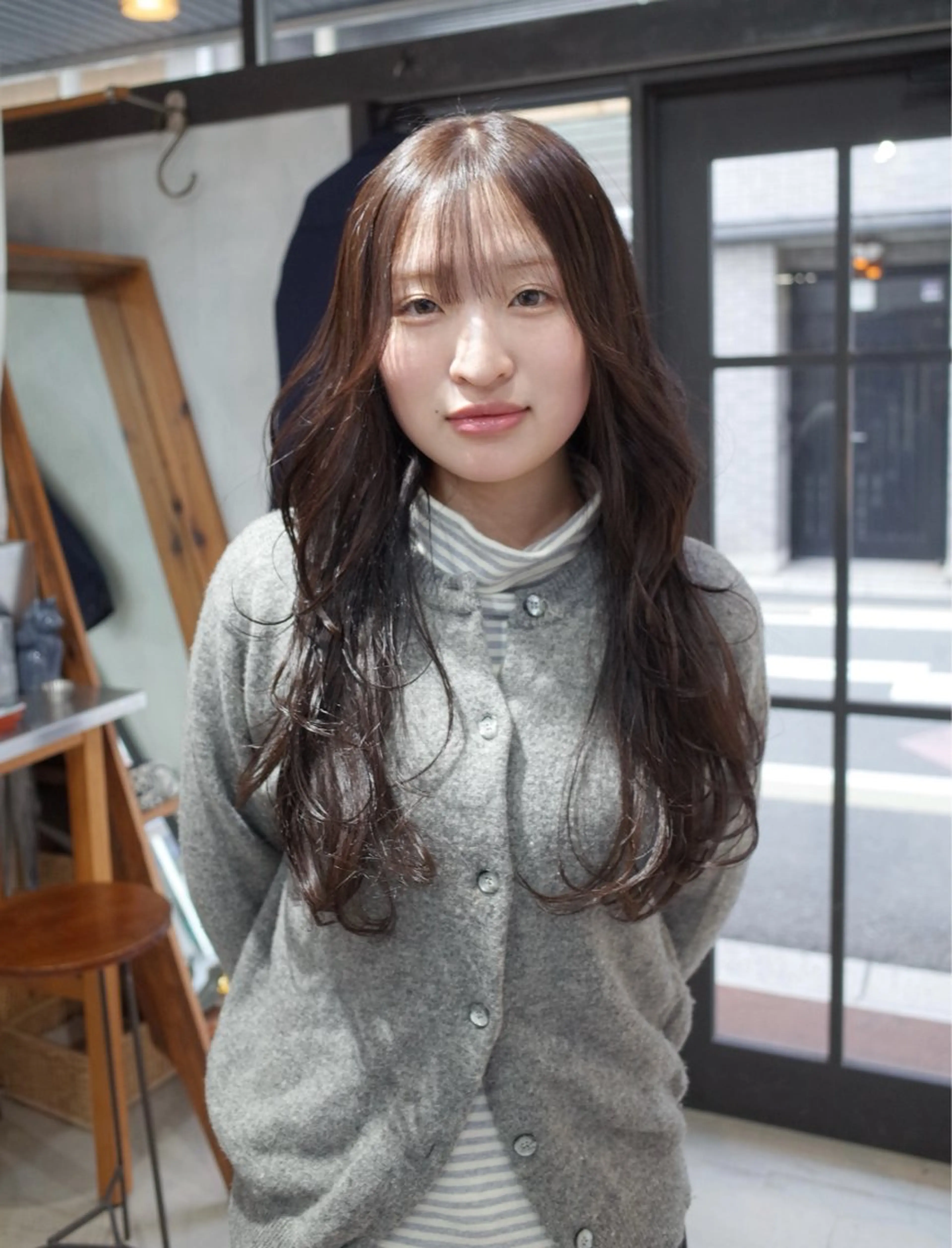 ロング カラー ブラウンカラー くすみブラウン ヘアカラー 京都/カラー/松野 翔のヘアスタイル