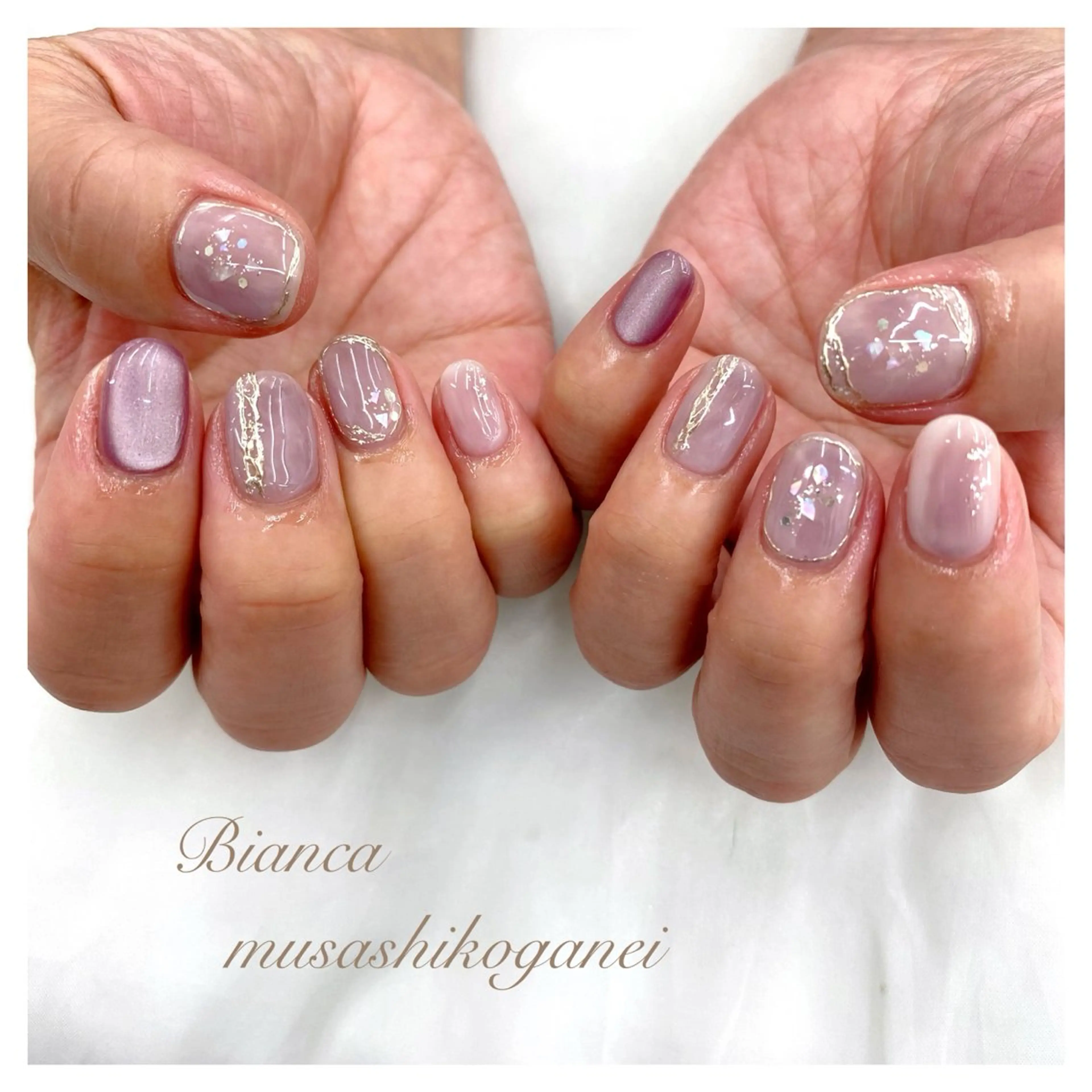 ネイル ハンドネイル Bianca 武蔵小金井 しぎはらのネイルデザイン