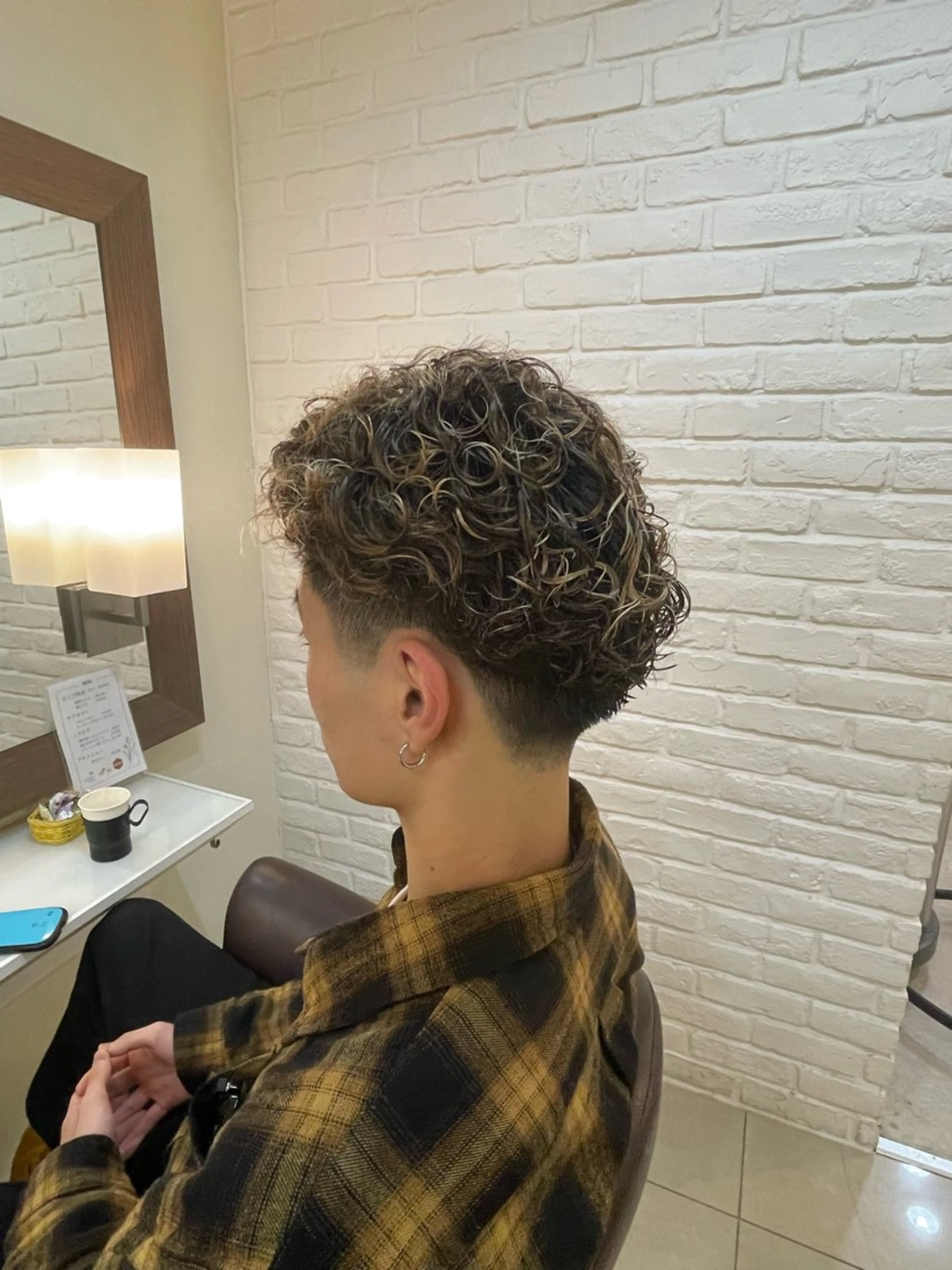 パーマ メンズ 辻野 光希のヘアスタイル