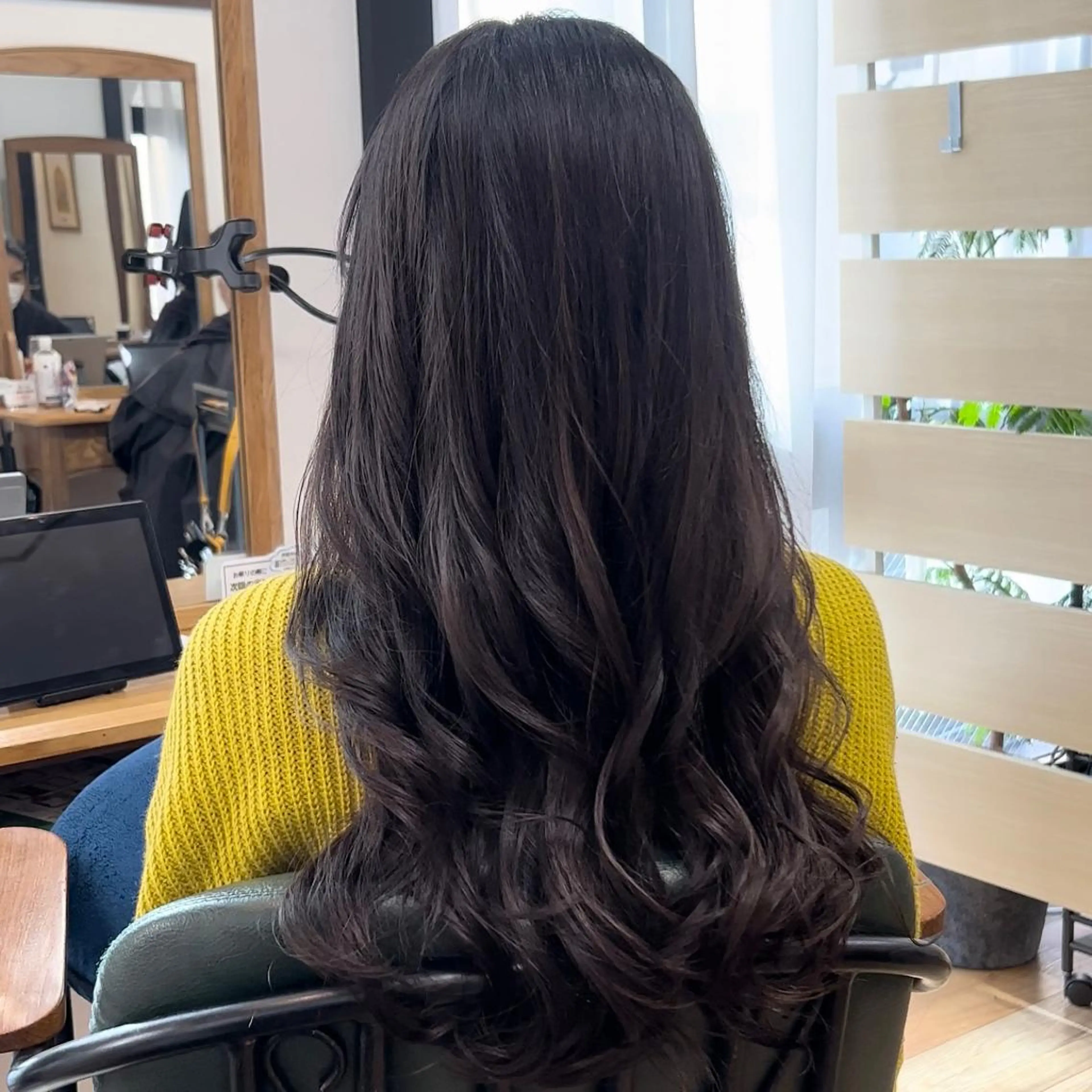 ロング 福岡口コミNo1🎀 コテ巻き風パーマ専門のヘアスタイル