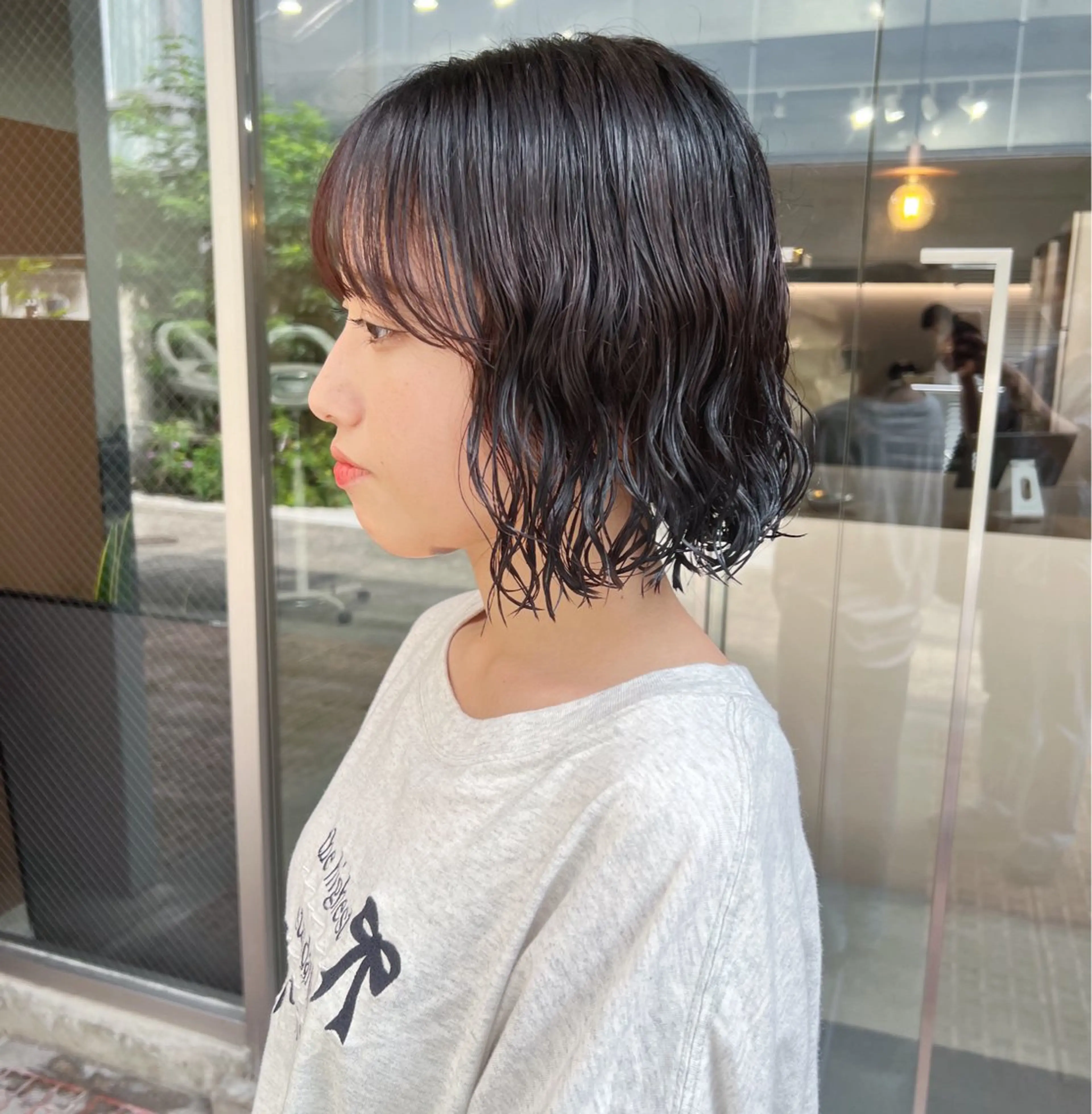 ショート カラー パーマ ボブパーマコテ巻き風 パーマNo1深江秀平のヘアスタイル