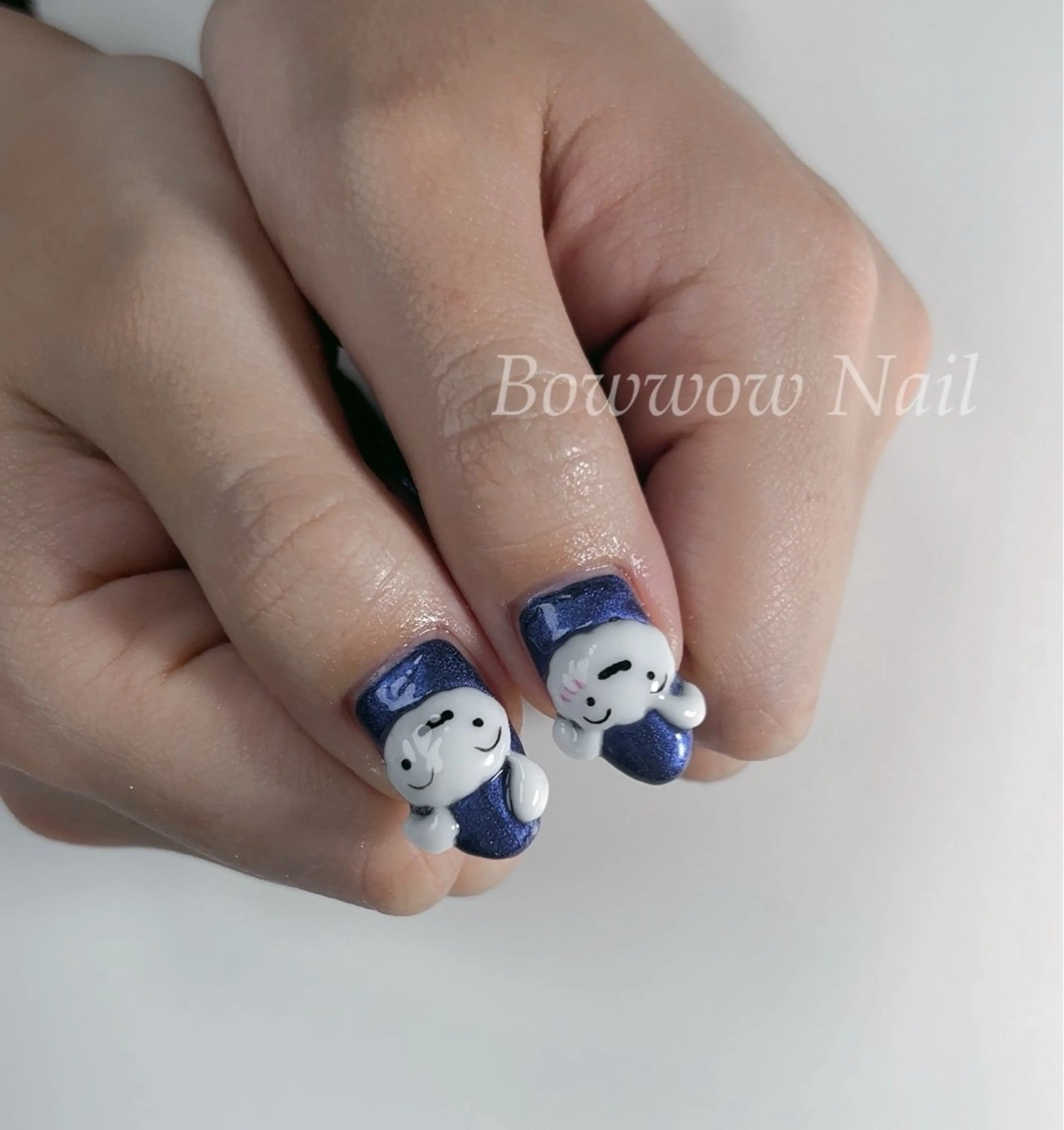 ネイル ハンドネイル Bow wow Nail さや🧸のネイルデザイン