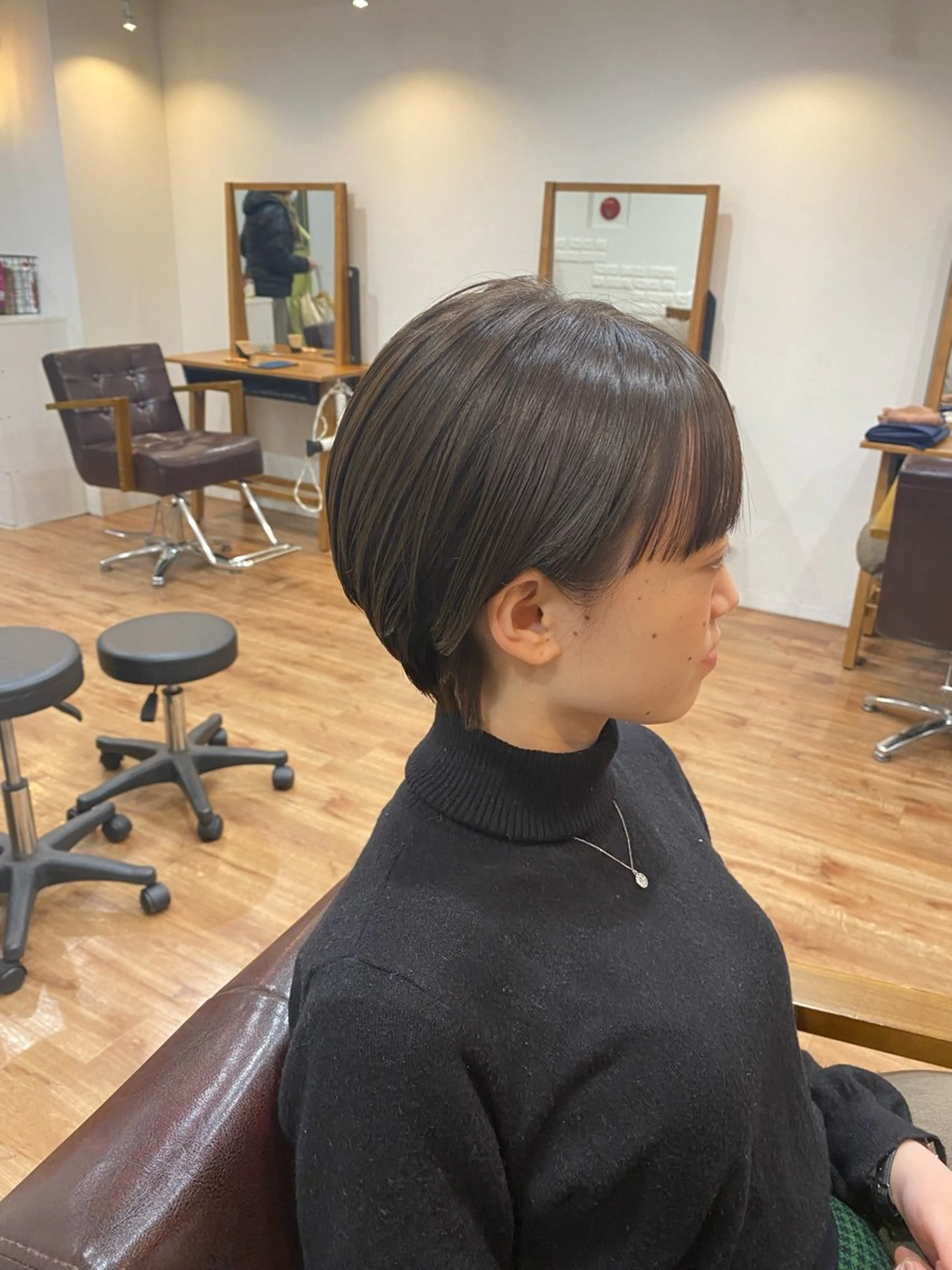 ショート カラー 髪質改善&縮毛矯正 カット/soyaのヘアスタイル