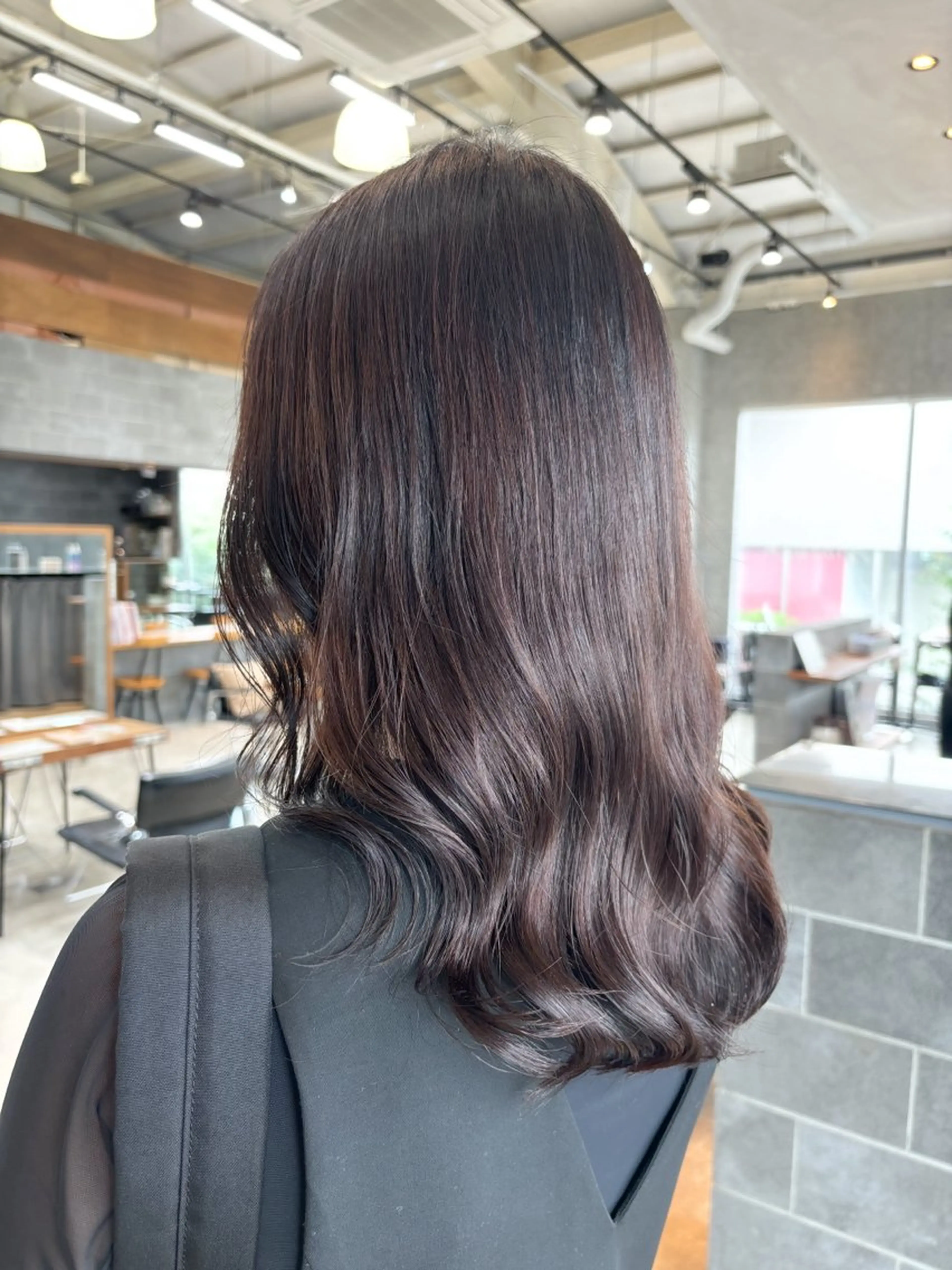 ミディアム カラー パーマ ヘアアレンジ 押切 響　のヘアスタイル