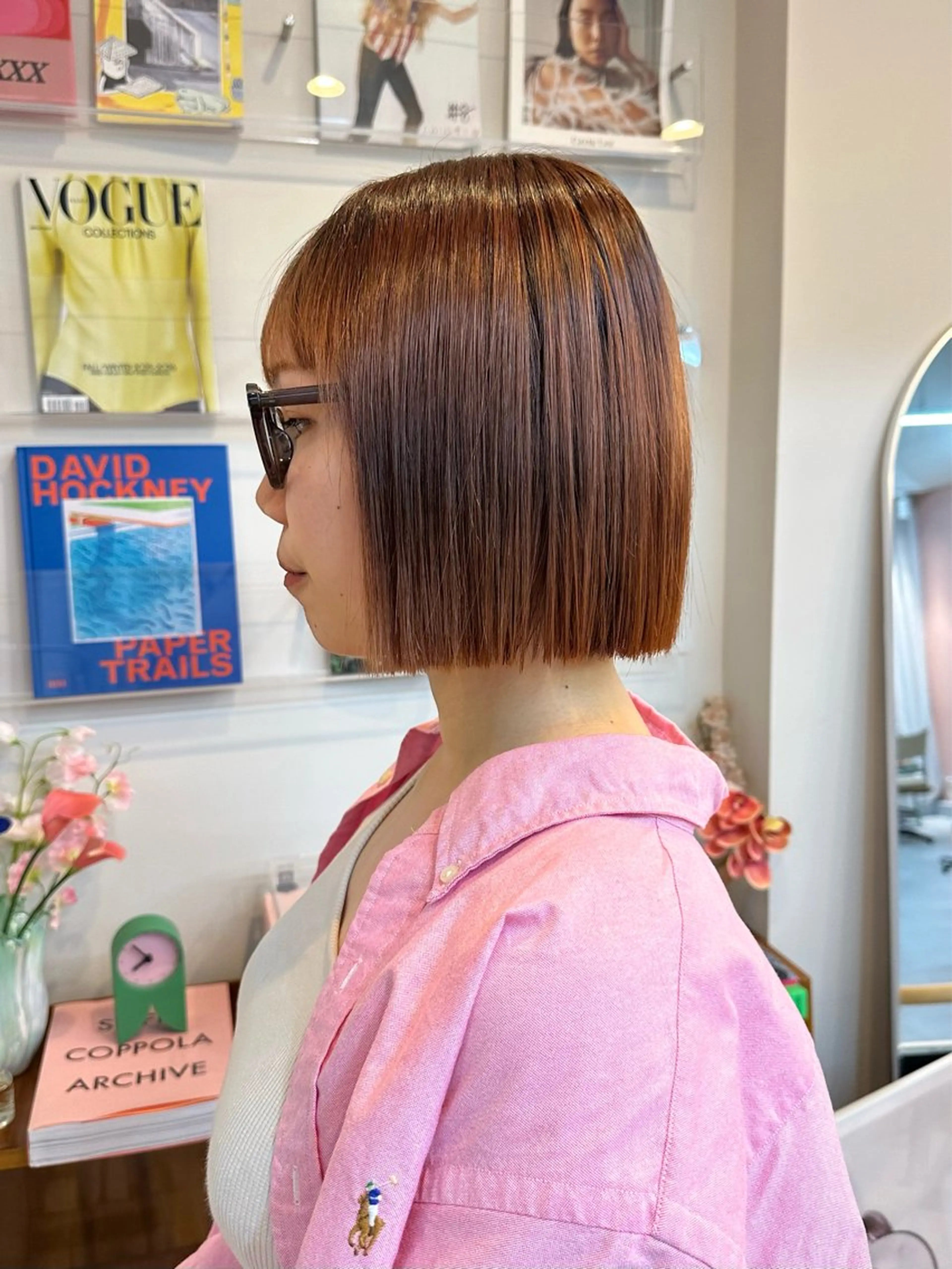 ショート ボブ 安井 美咲希のヘアスタイル