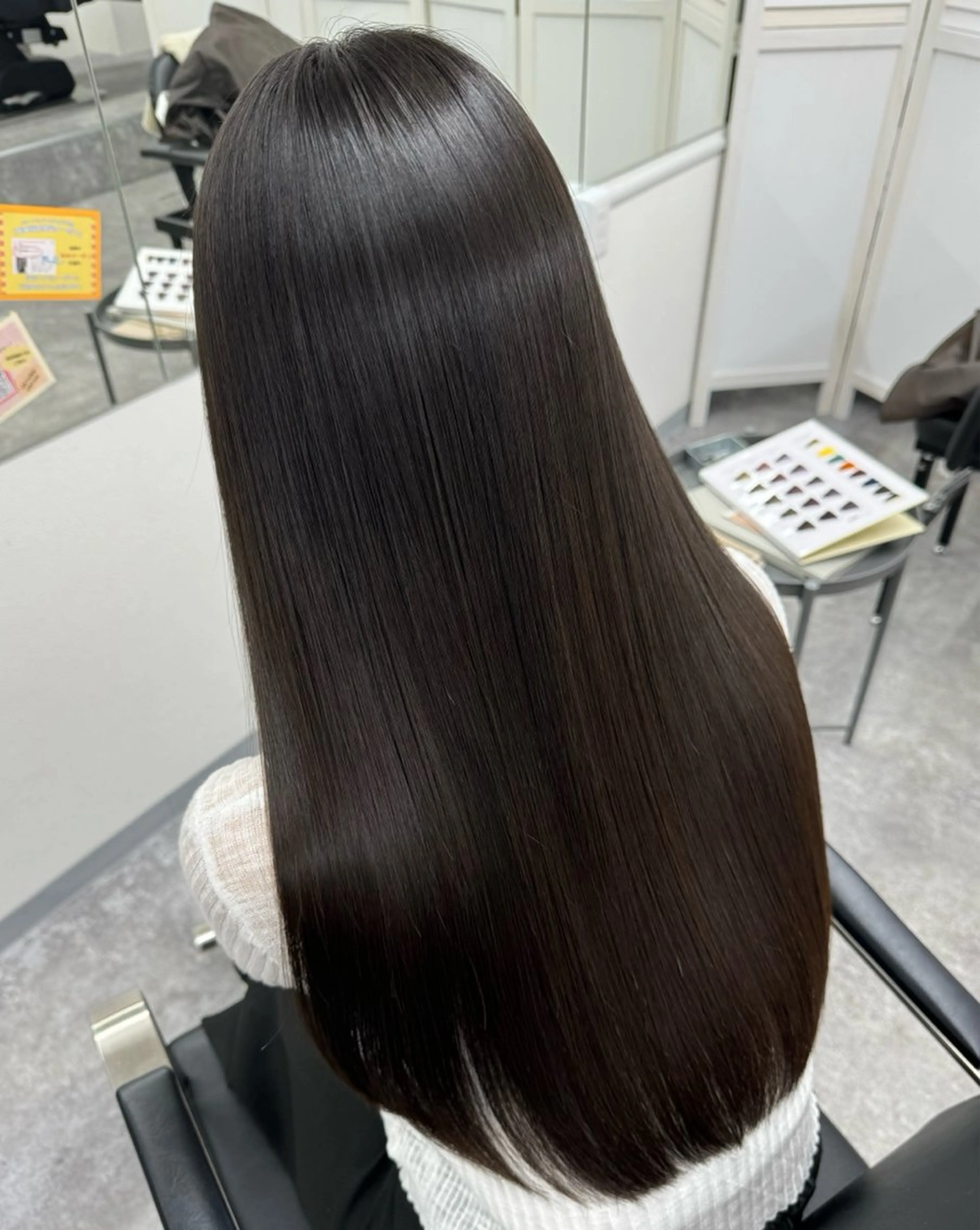 ロング 髪質改善 トリートメント 酸熱トリートメント 髪質改善メニュー 長井 美佐子のヘアスタイル