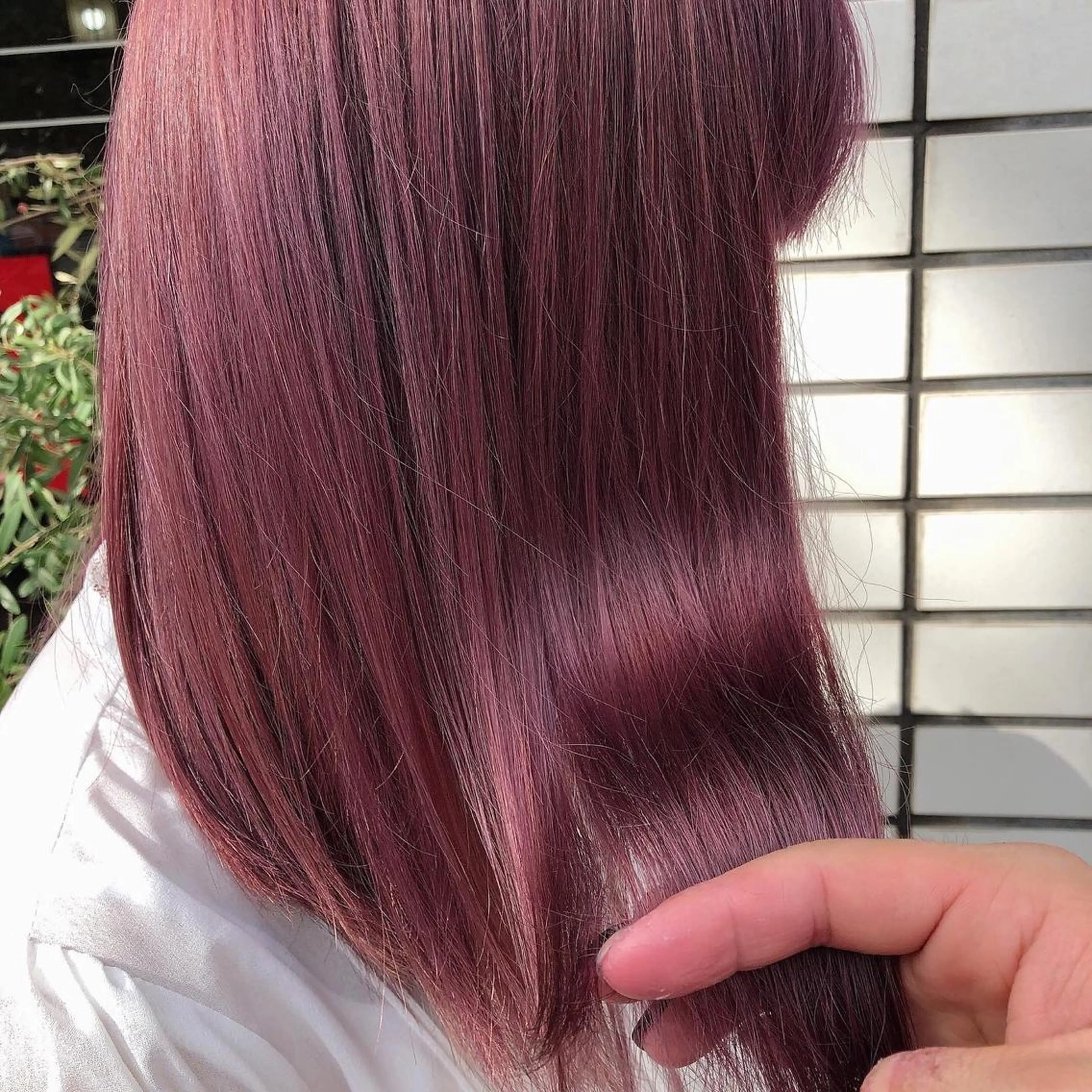 ロング カラー ムトウセイマ/ 縮毛矯正/ブリーチのヘアスタイル