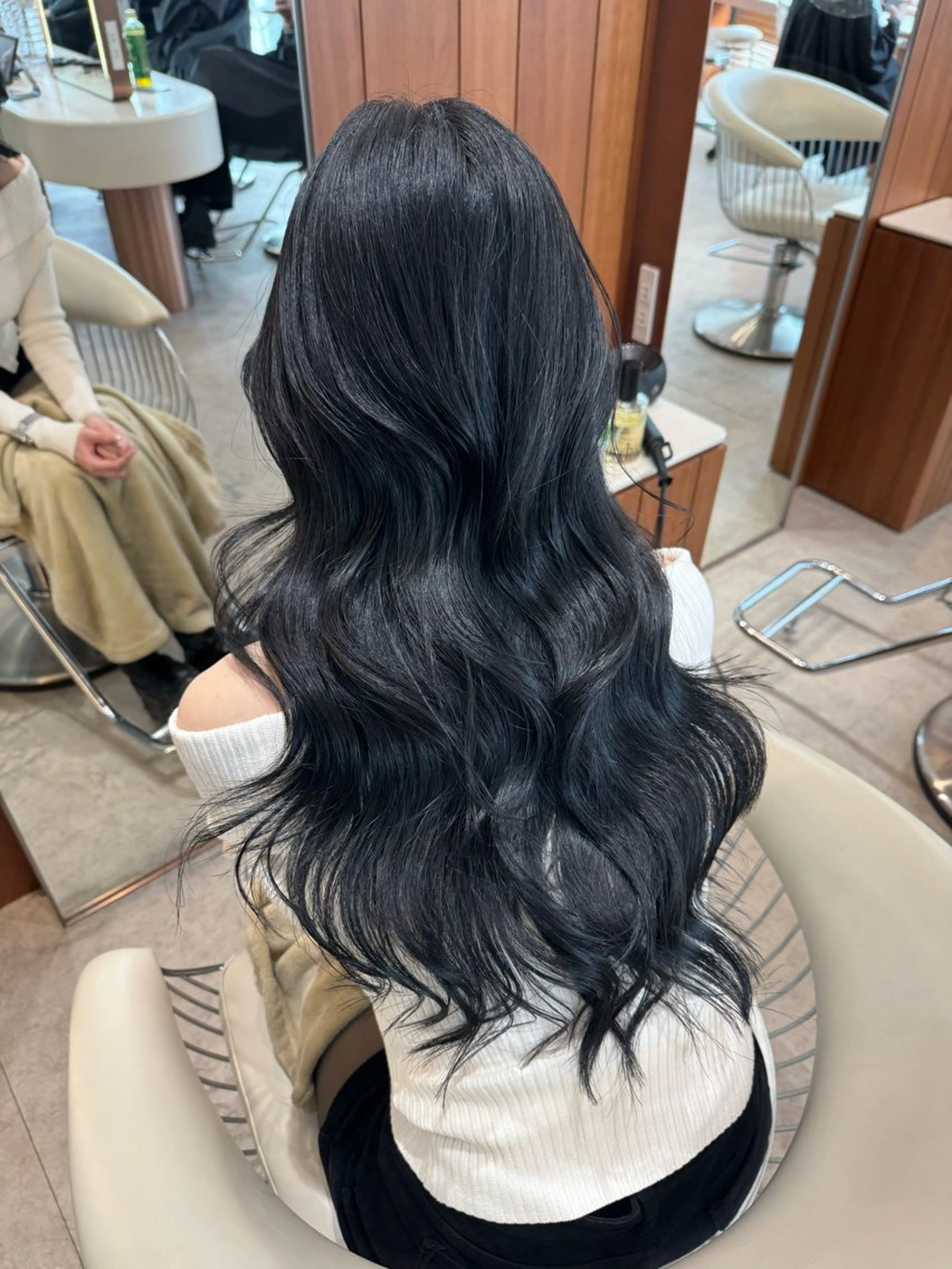 セミロング カラー 透明感カラー 韓国風ヘア 小顔カット トリートメント カット ヘアカラー 渋谷/韓国レイヤー/ 艶カラー/nanoのヘアスタイル