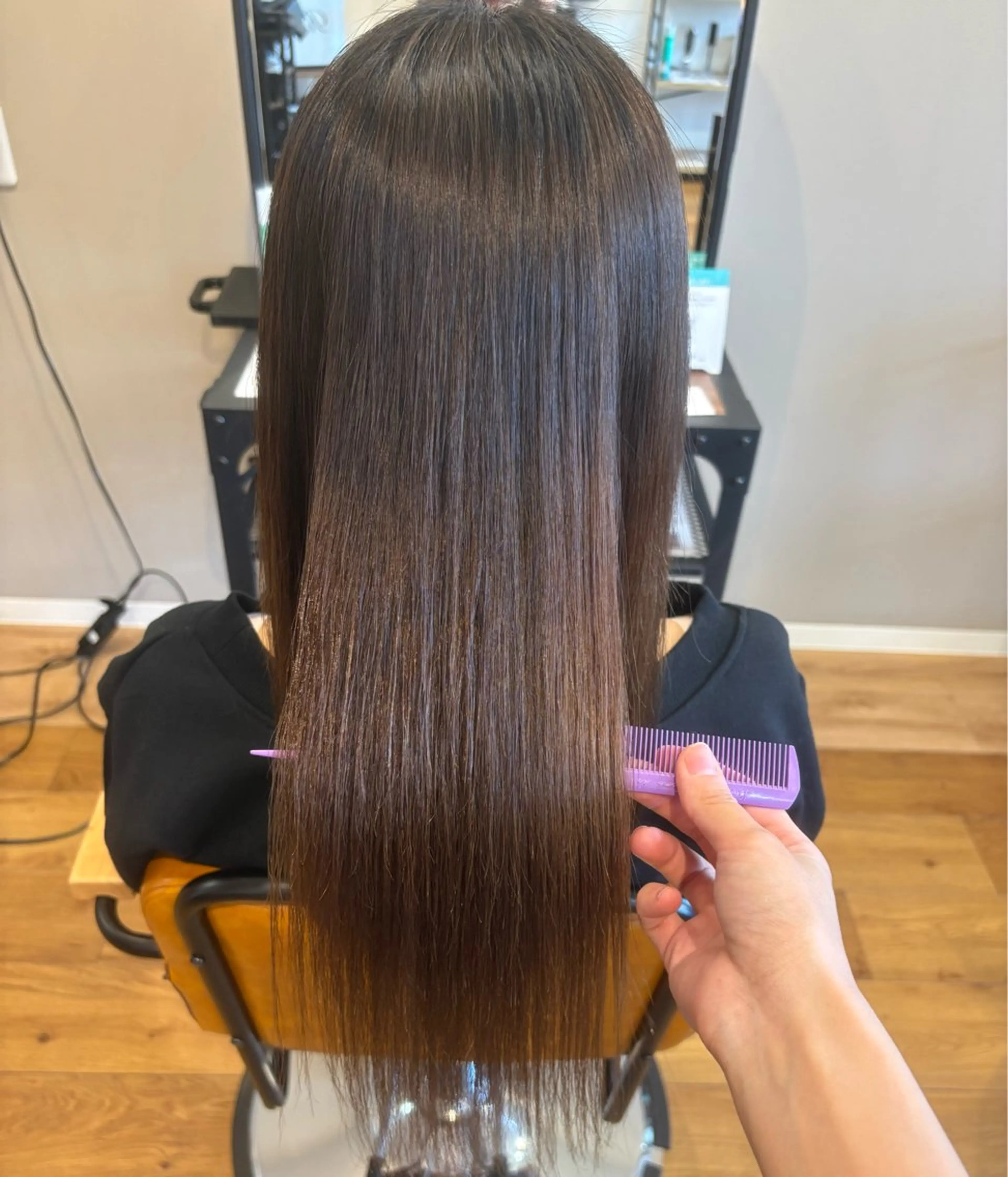 ロング 横 田のヘアスタイル