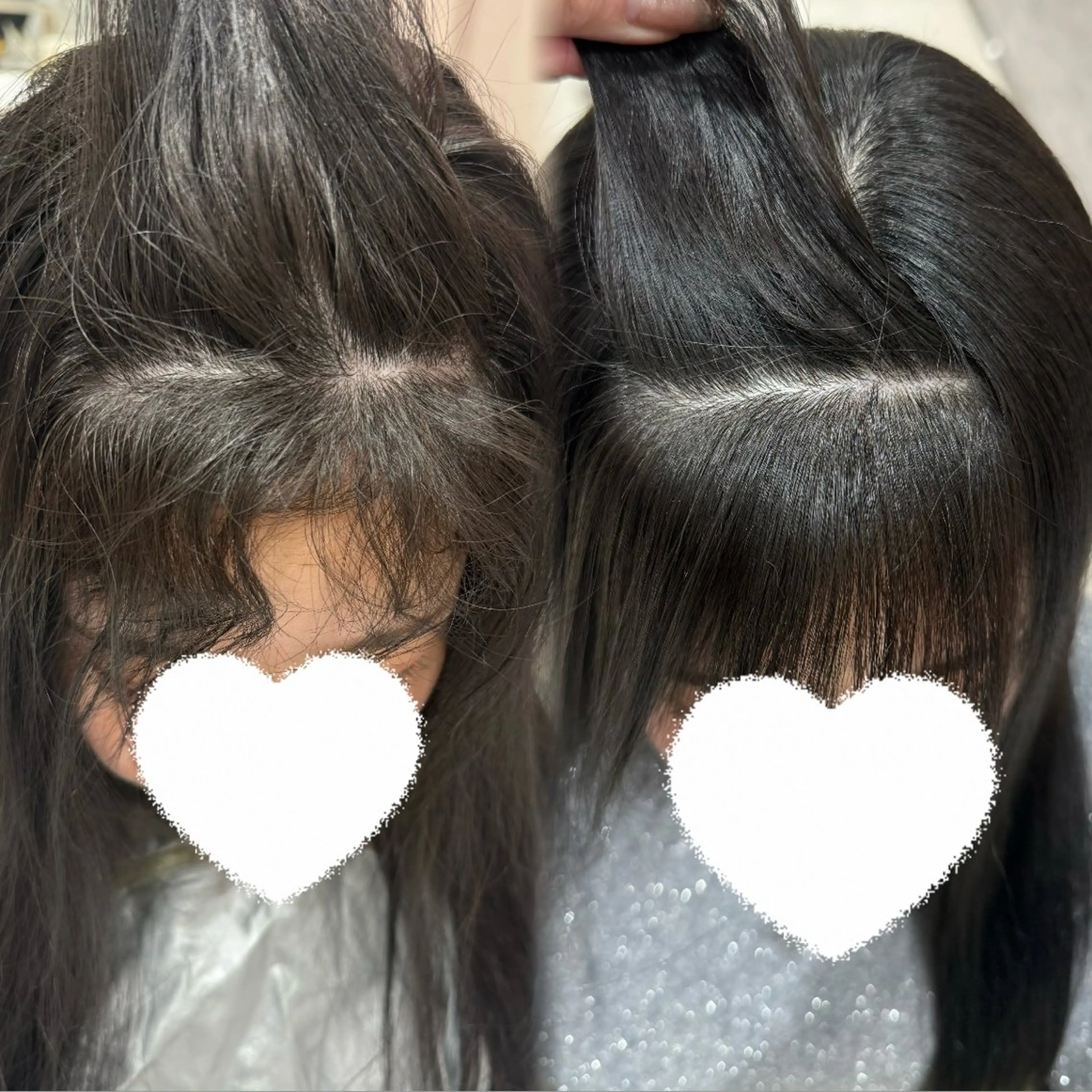 ロング カット 縮毛矯正 トリートメント 内田 志乃のヘアスタイル