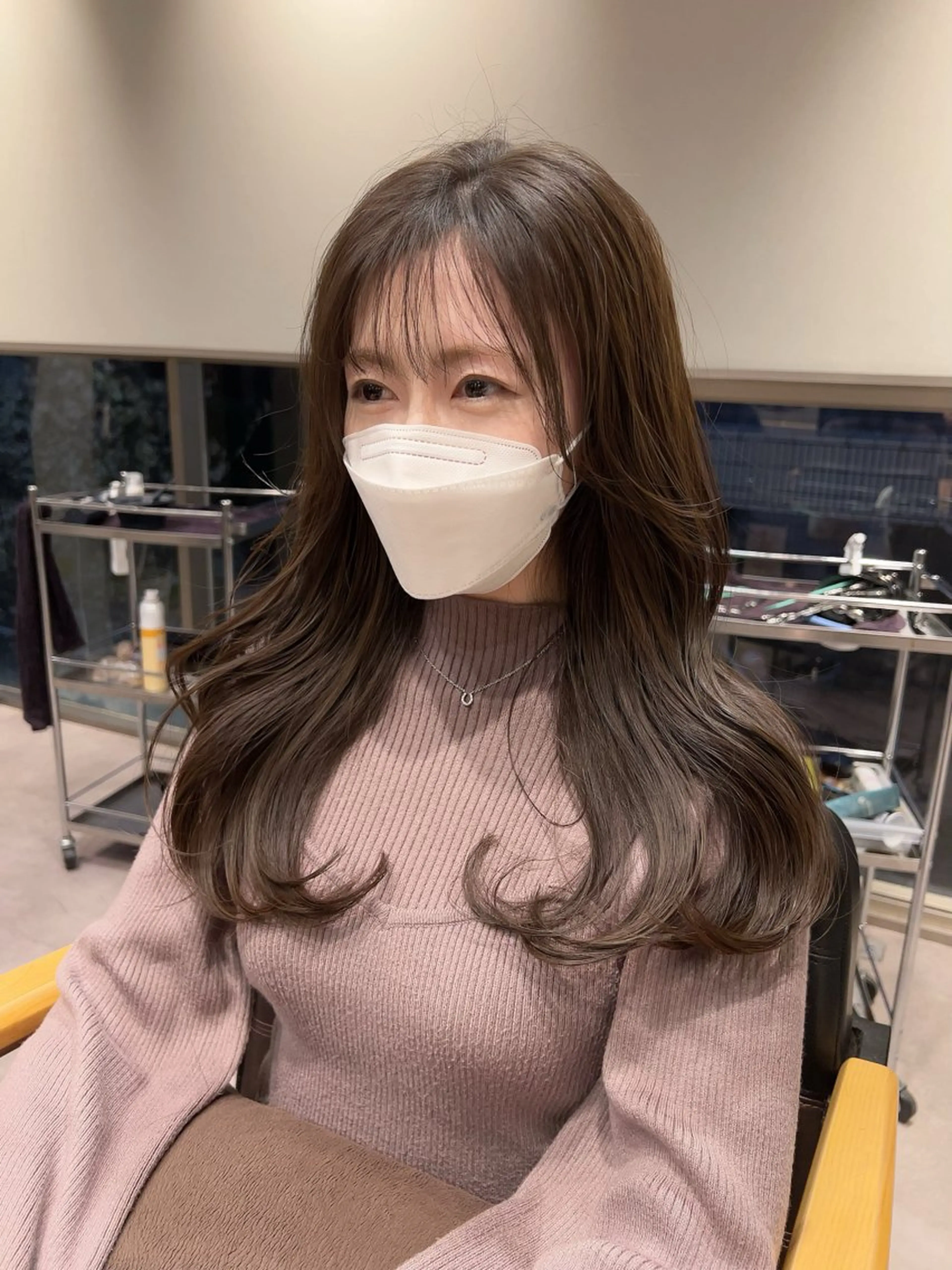セミロング カラー パーマ ヘアアレンジ 佐藤優太朗 似合わせ/髪質改善のヘアスタイル