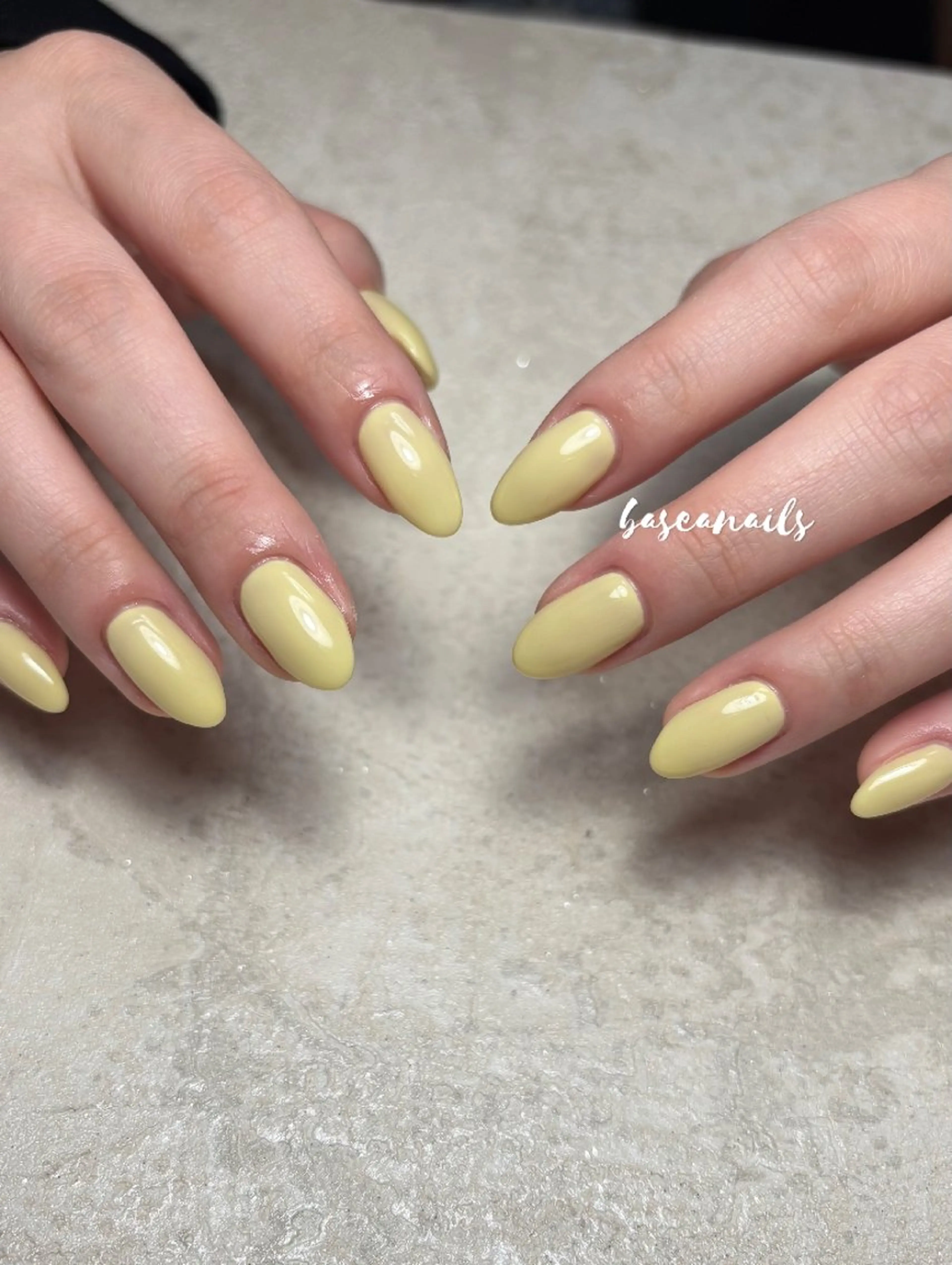 ネイル ワンカラーネイル ハンドネイル 枚方 Basea nails Minaのネイルデザイン