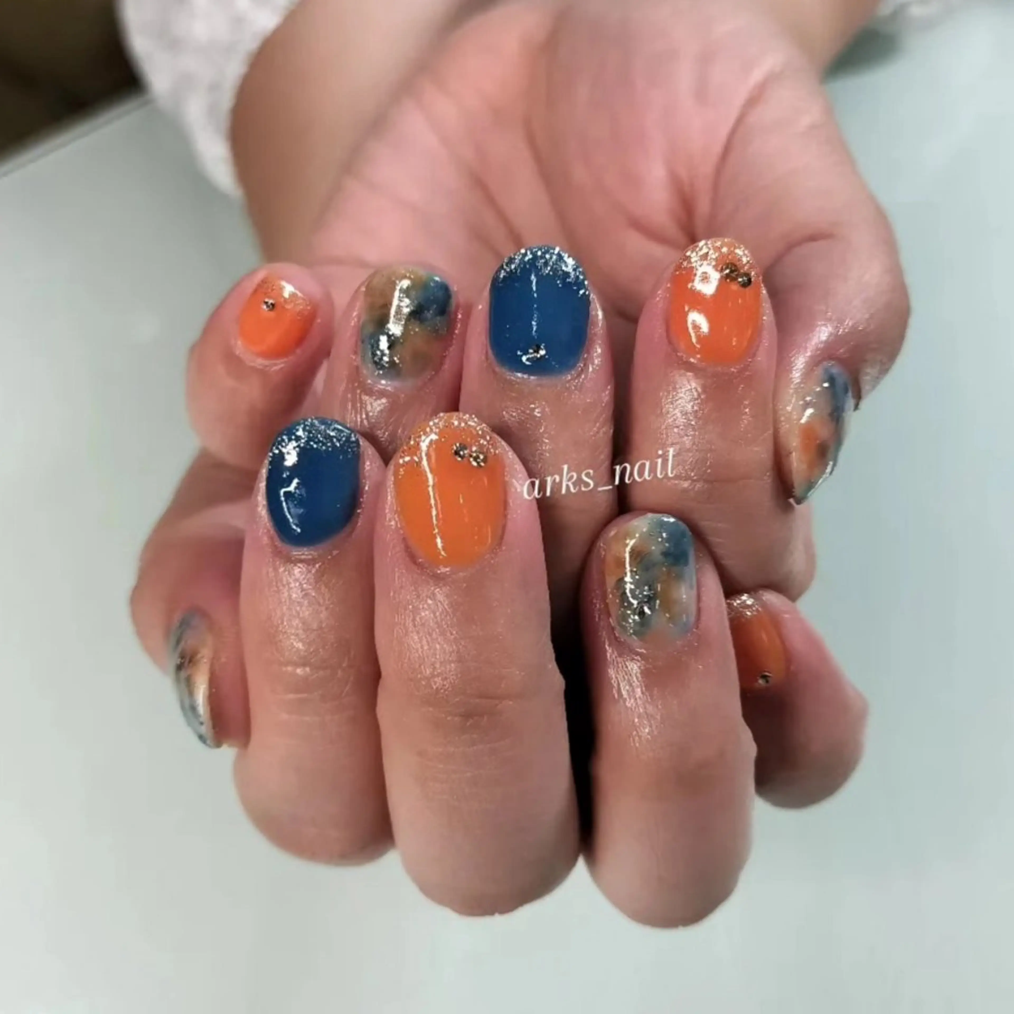 ネイル ジェルネイル ハンドネイル arks nailのネイルデザイン