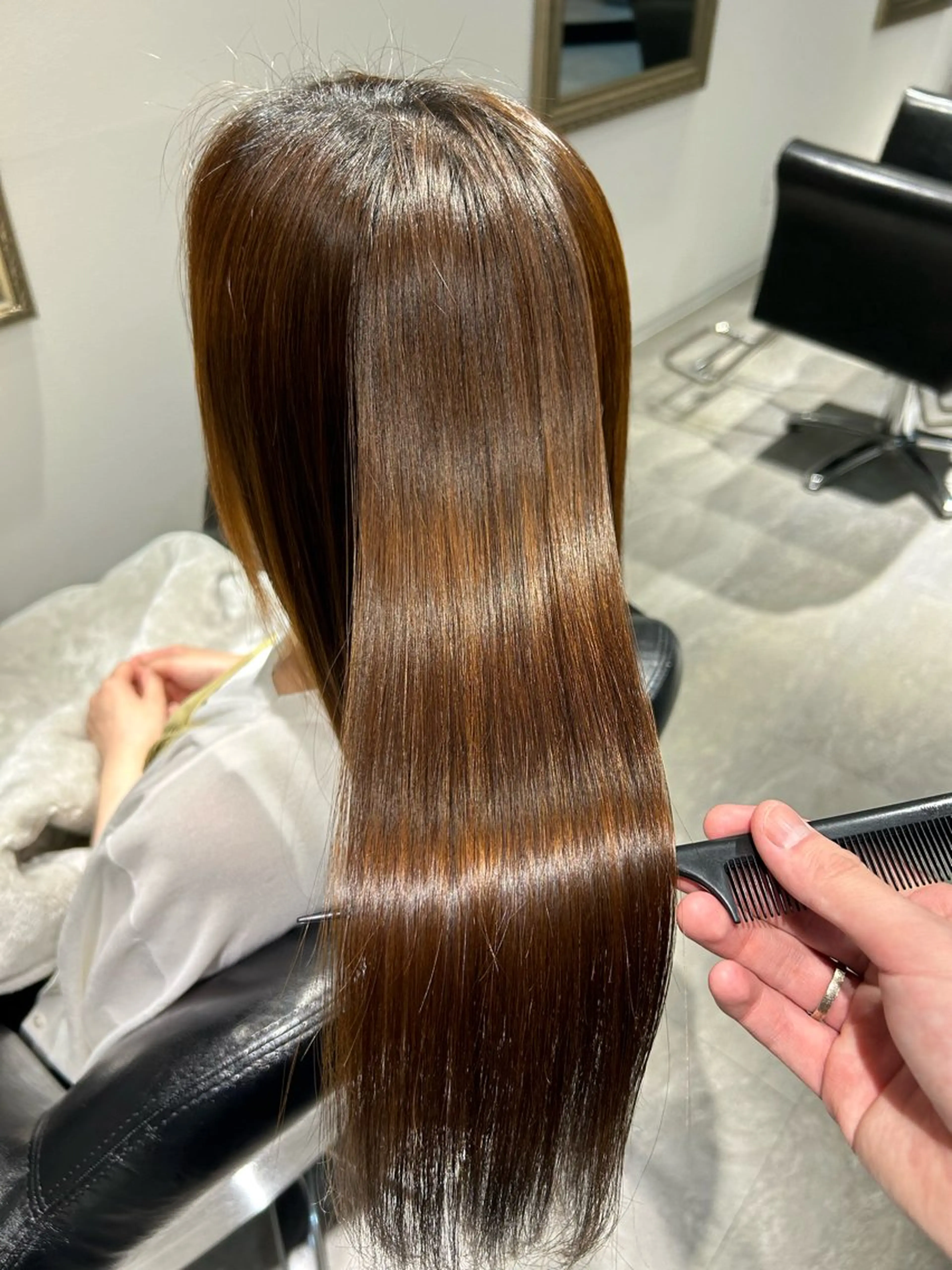 ロング カット 縮毛矯正 トリートメント 髪質改善特化🫧 梶川　歩哉のヘアスタイル