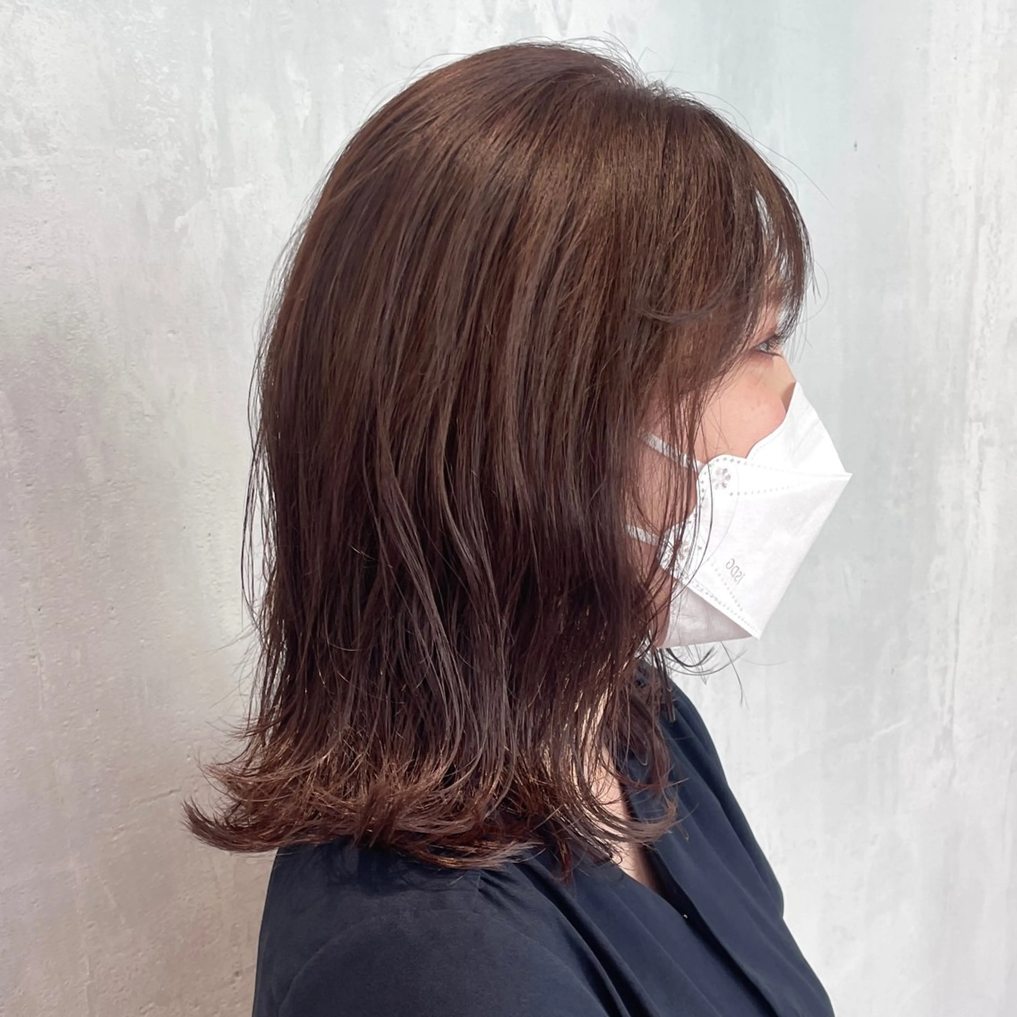 セミロング カラー ハイライトカラー くびれヘア ハイライト カット ヘアカラー トリートメント ヘッドスパ matka白髪ぼかし 大人ヘア/KEIKOのヘアスタイル