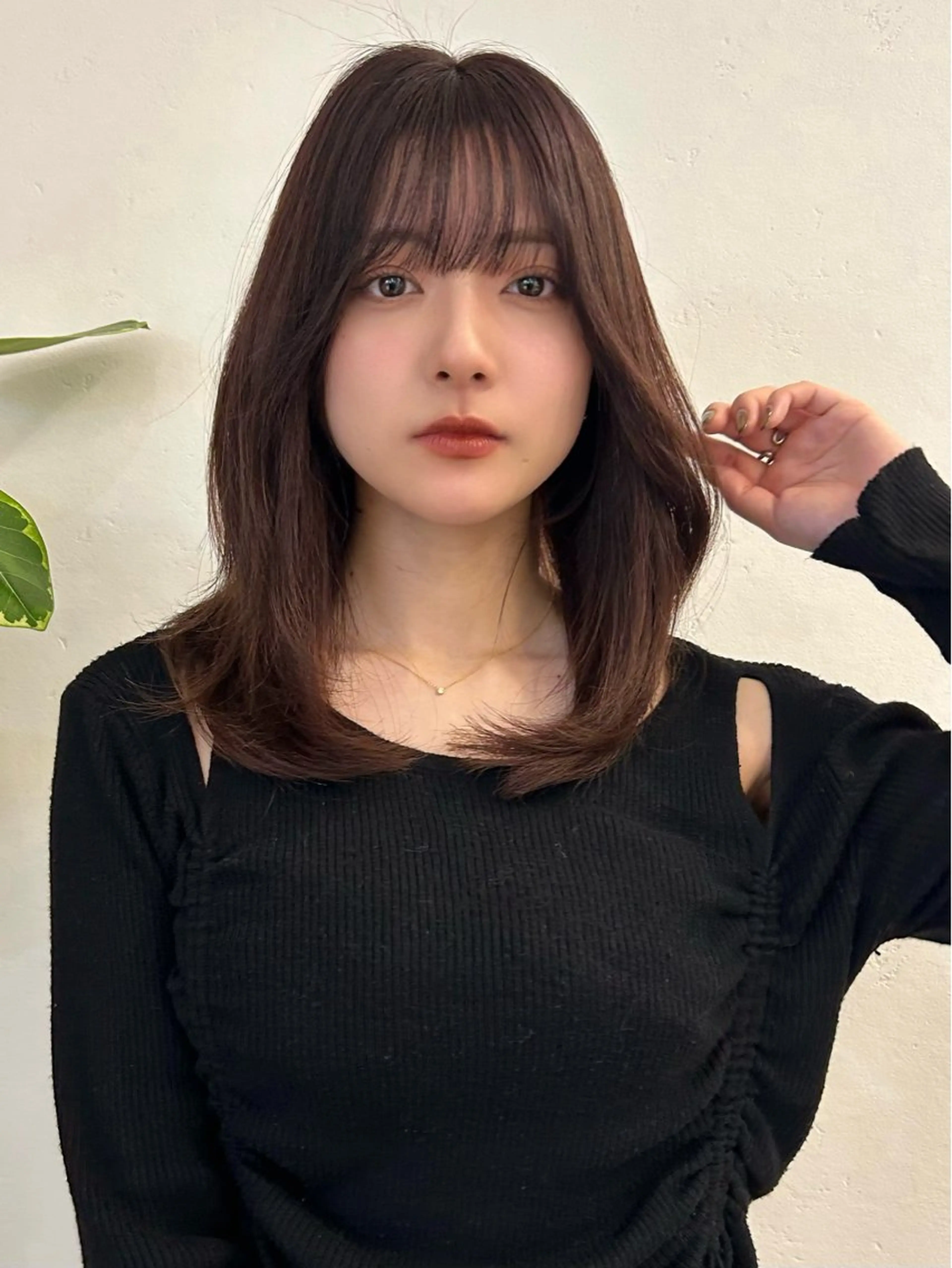 ミディアム カット ヘアカラー 銀座店長🌟 片山雄太のヘアスタイル