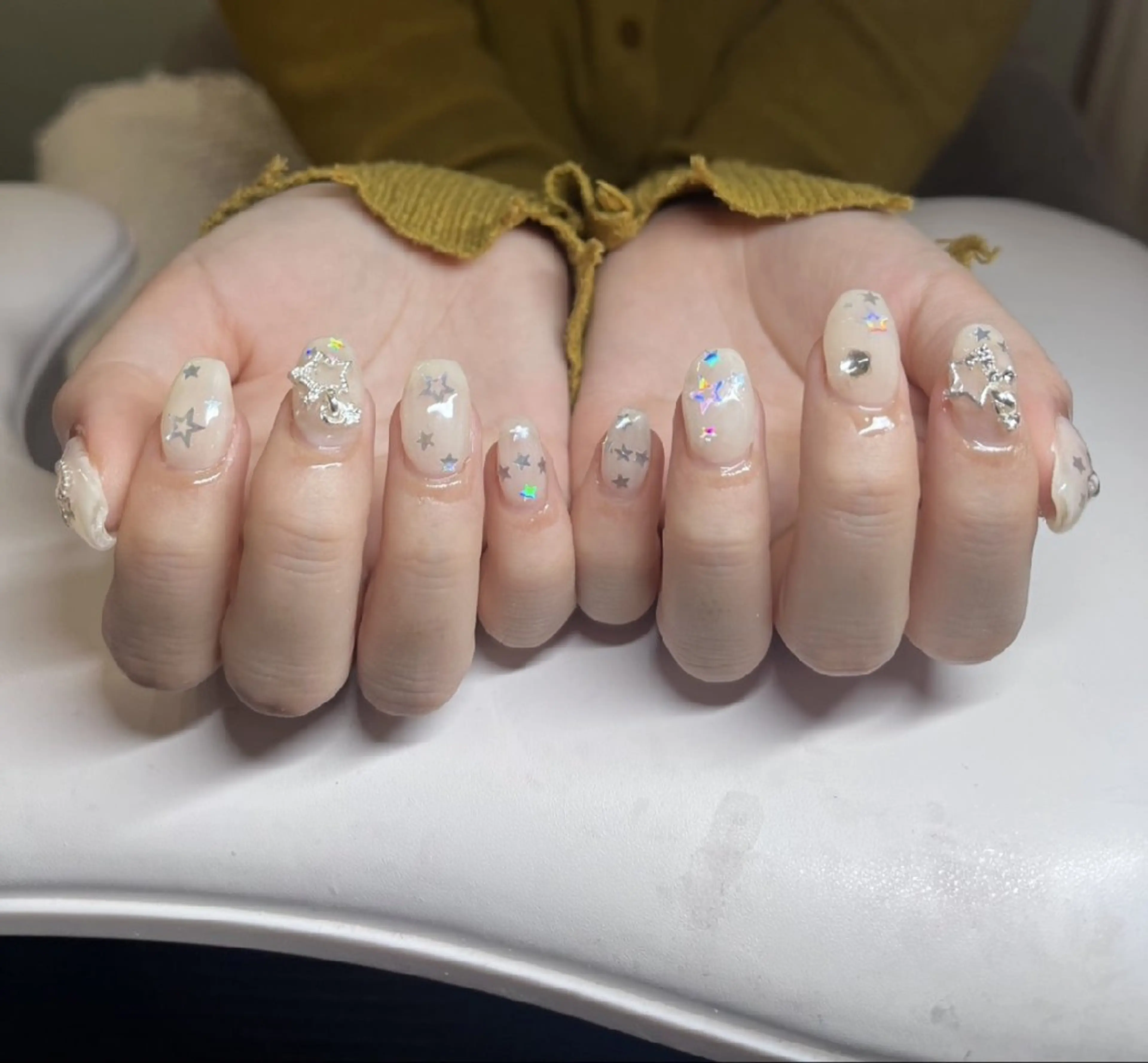 ネイル アートネイル シンプルネイル Re:JUvia 　JUMIのネイルデザイン