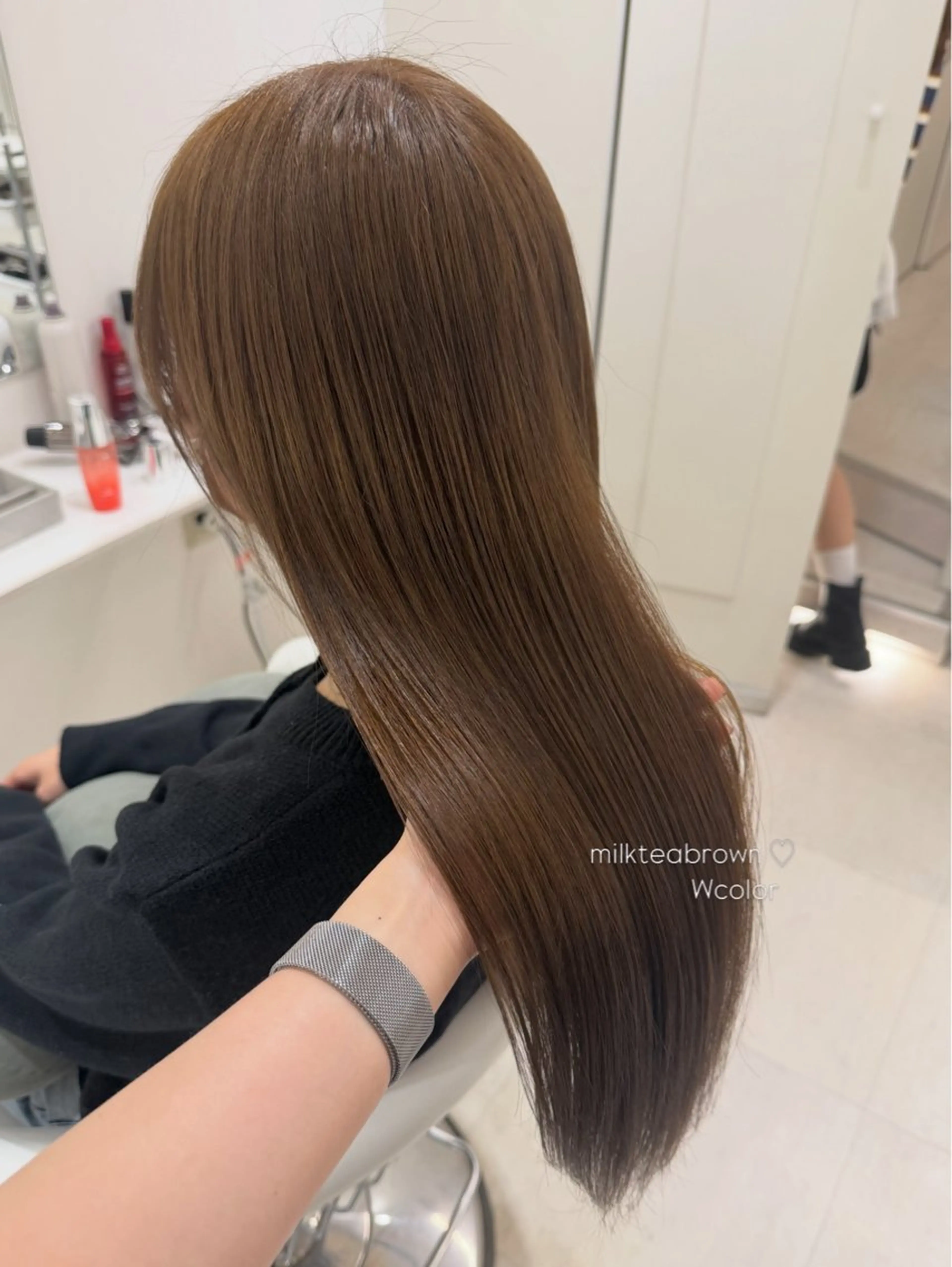 ロング カラー ヘアカラー ParveMix 🩶🫧入江 香名のヘアスタイル