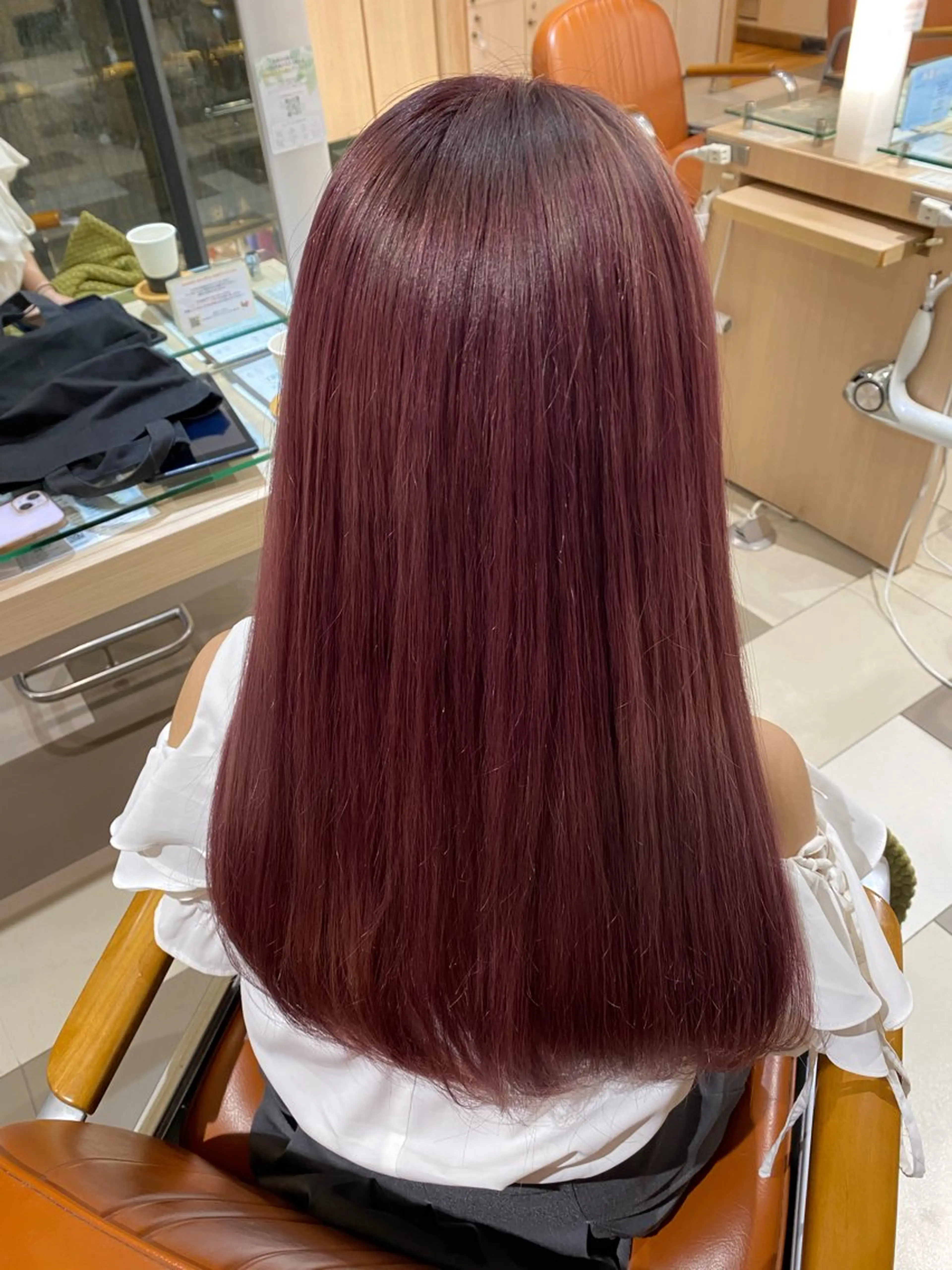 ロング カラー ヘアカラー トリートメント カットモデル 🦋‪熊田 史織のヘアスタイル