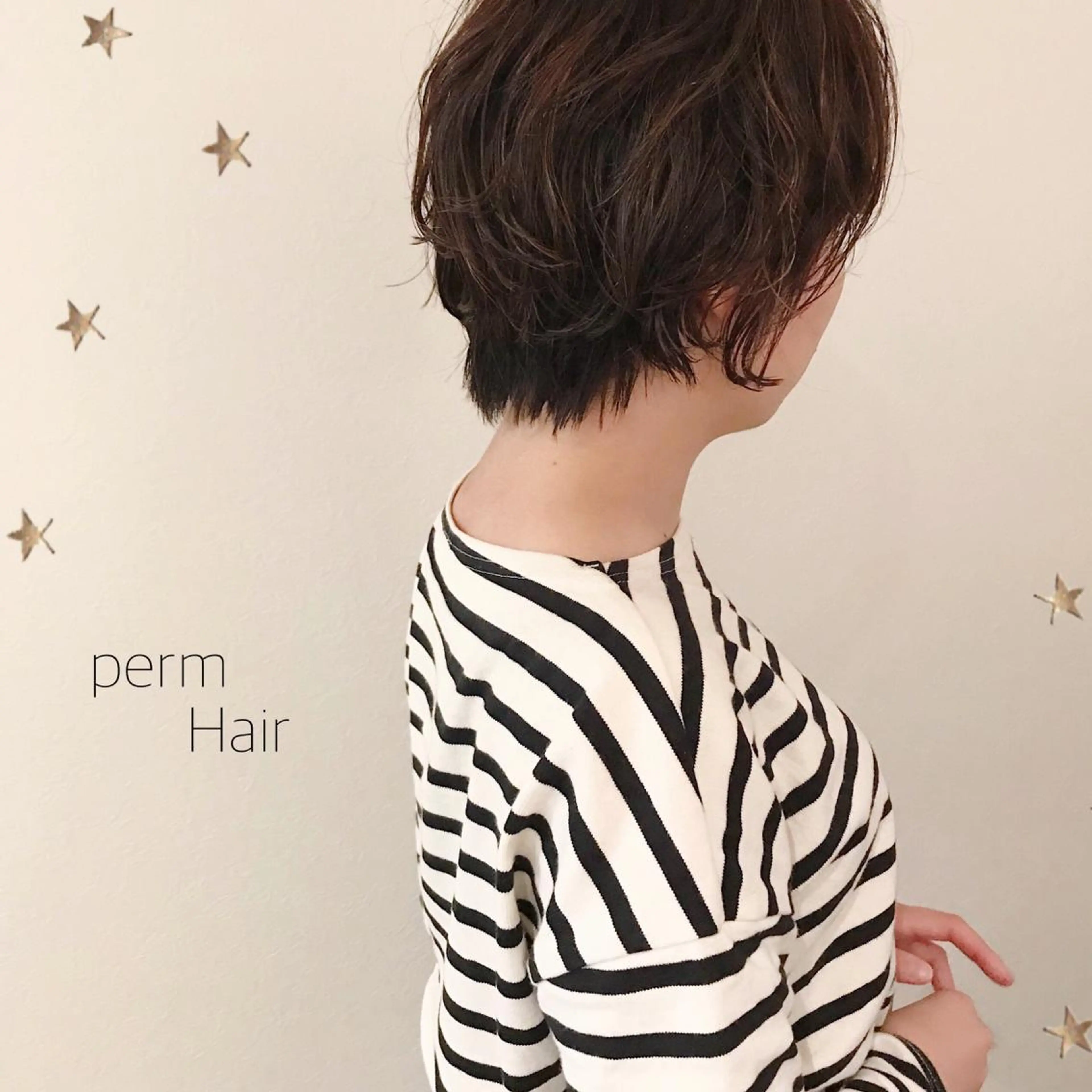 ショート パーマ 市川 千夏のヘアスタイル