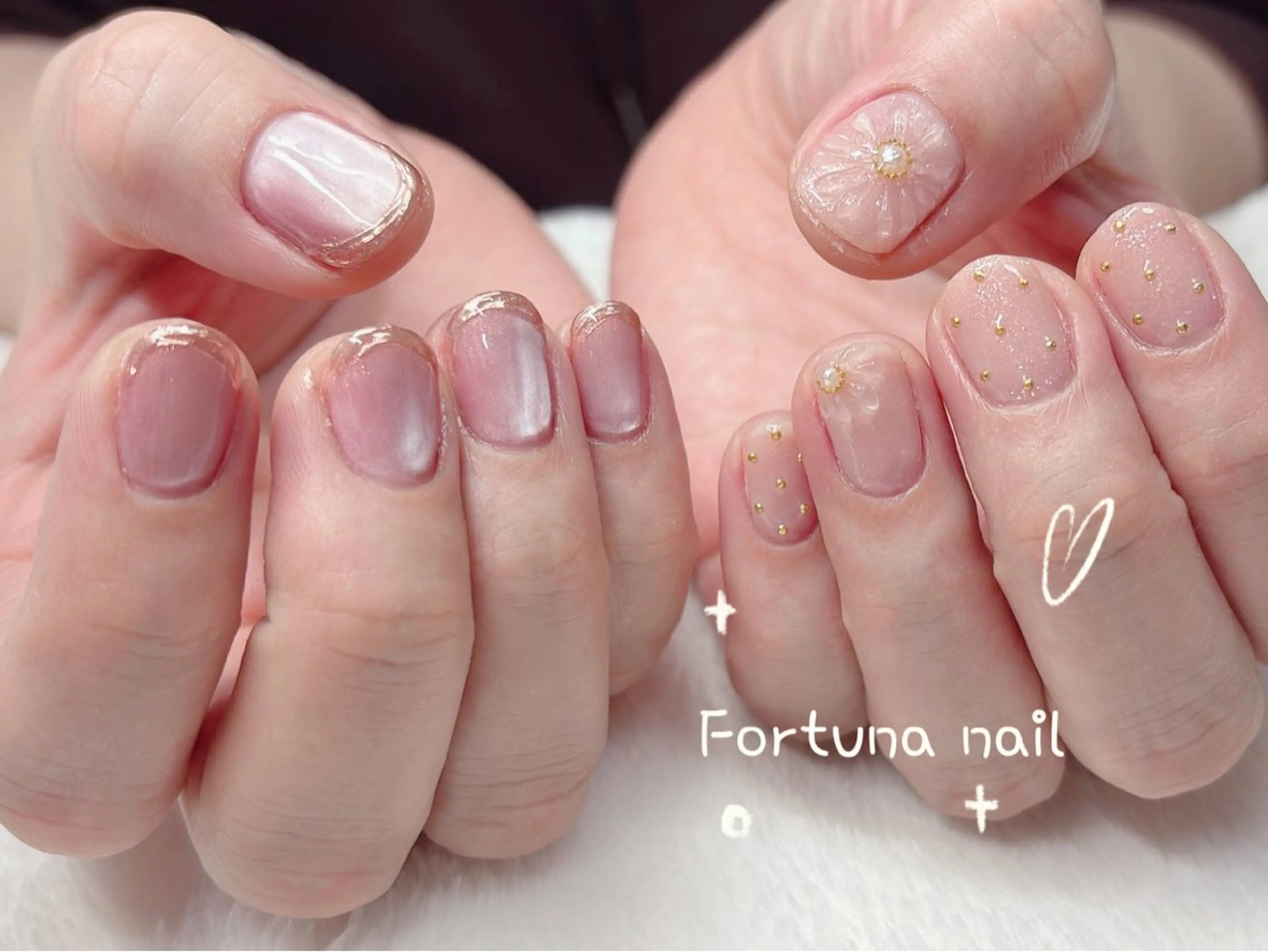 ネイル 持ち込み Nail •Head スパFortunaのネイルデザイン
