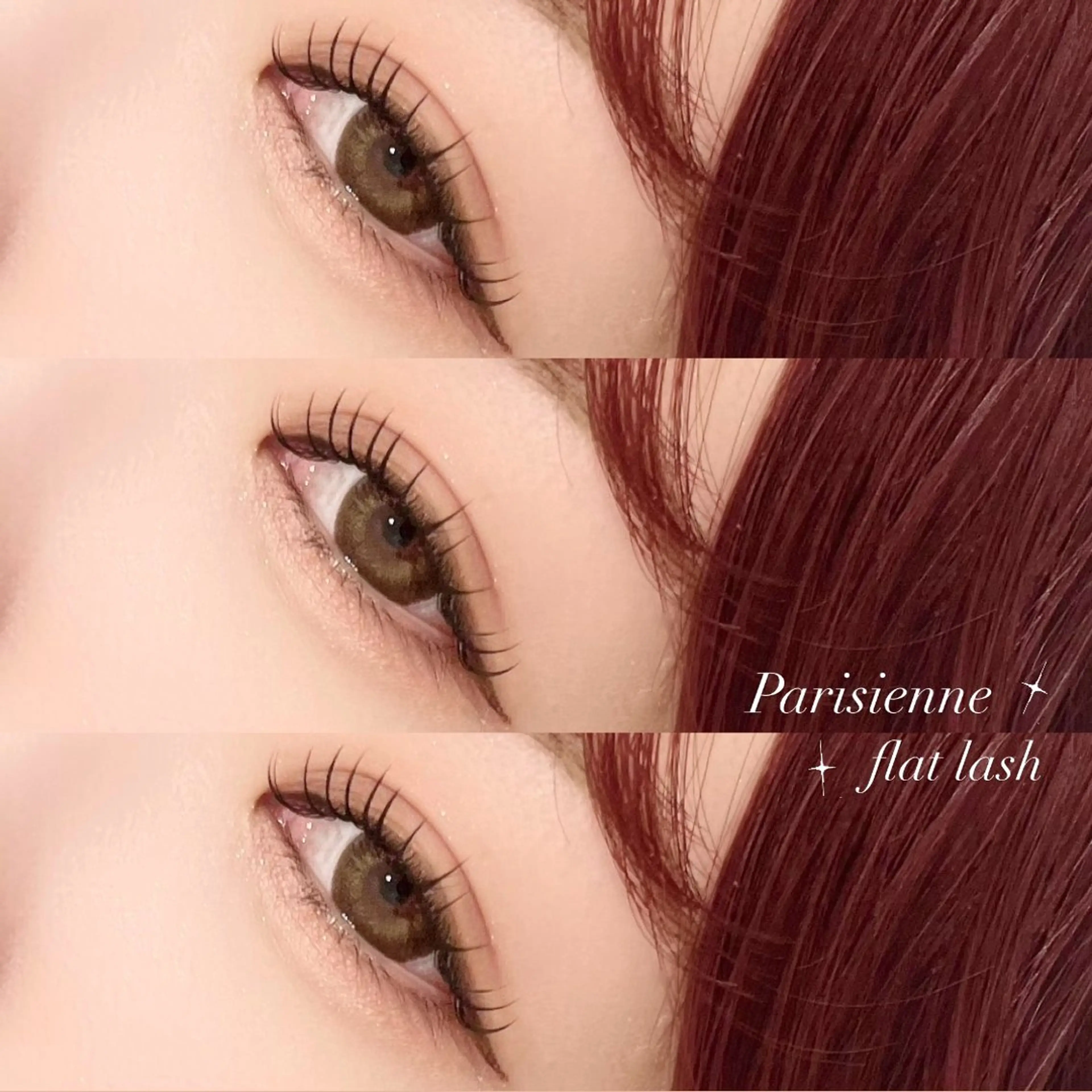 マツエク・マツパ 束感まつ毛 フラットラッシュ マツエク 佐藤 実優のマツエク・マツパデザイン