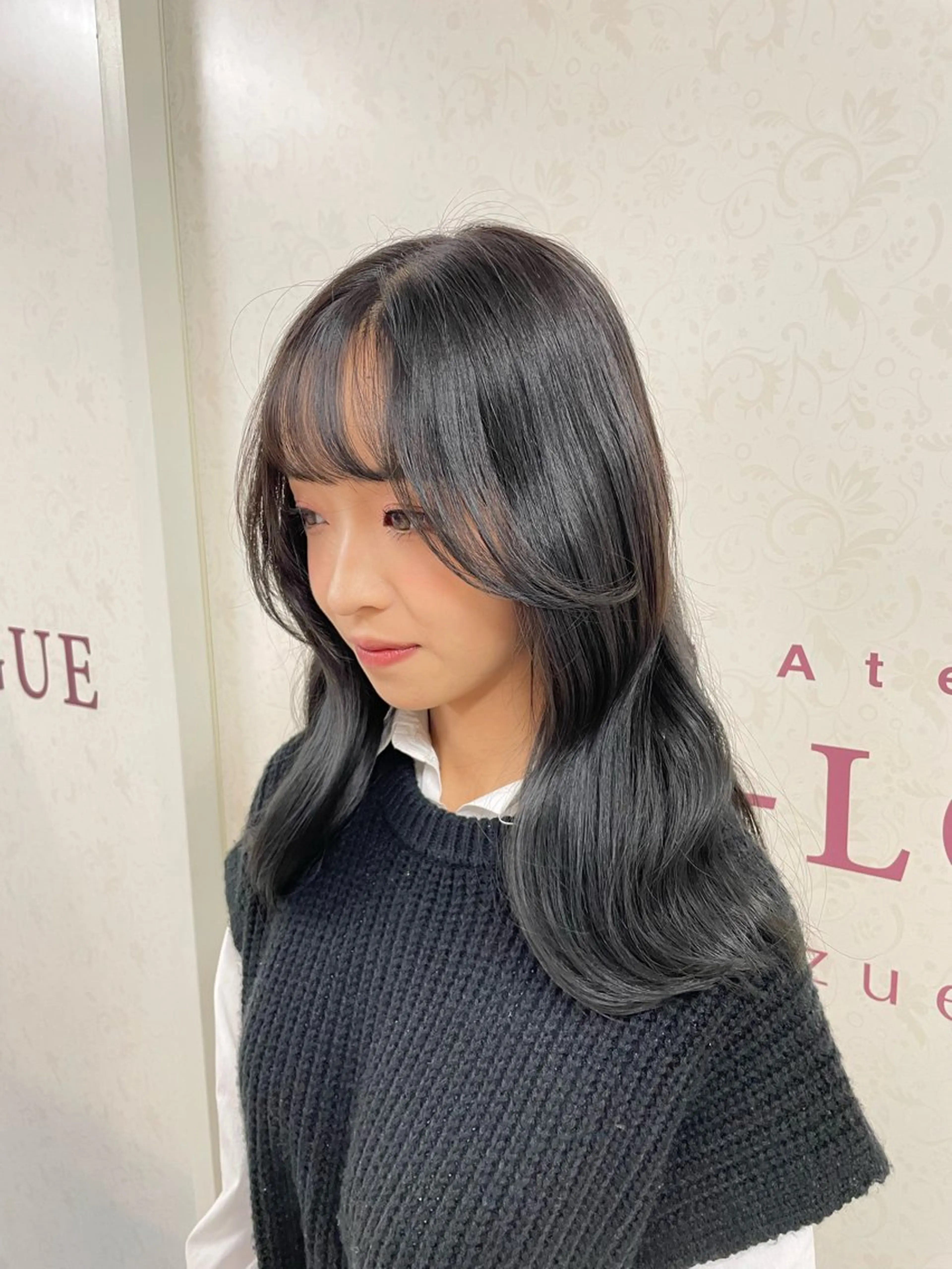 ロング カラー オリーブカラー ﾅﾁｭﾗﾙ艶ｶﾗｰ 戸田めぐみのヘアスタイル