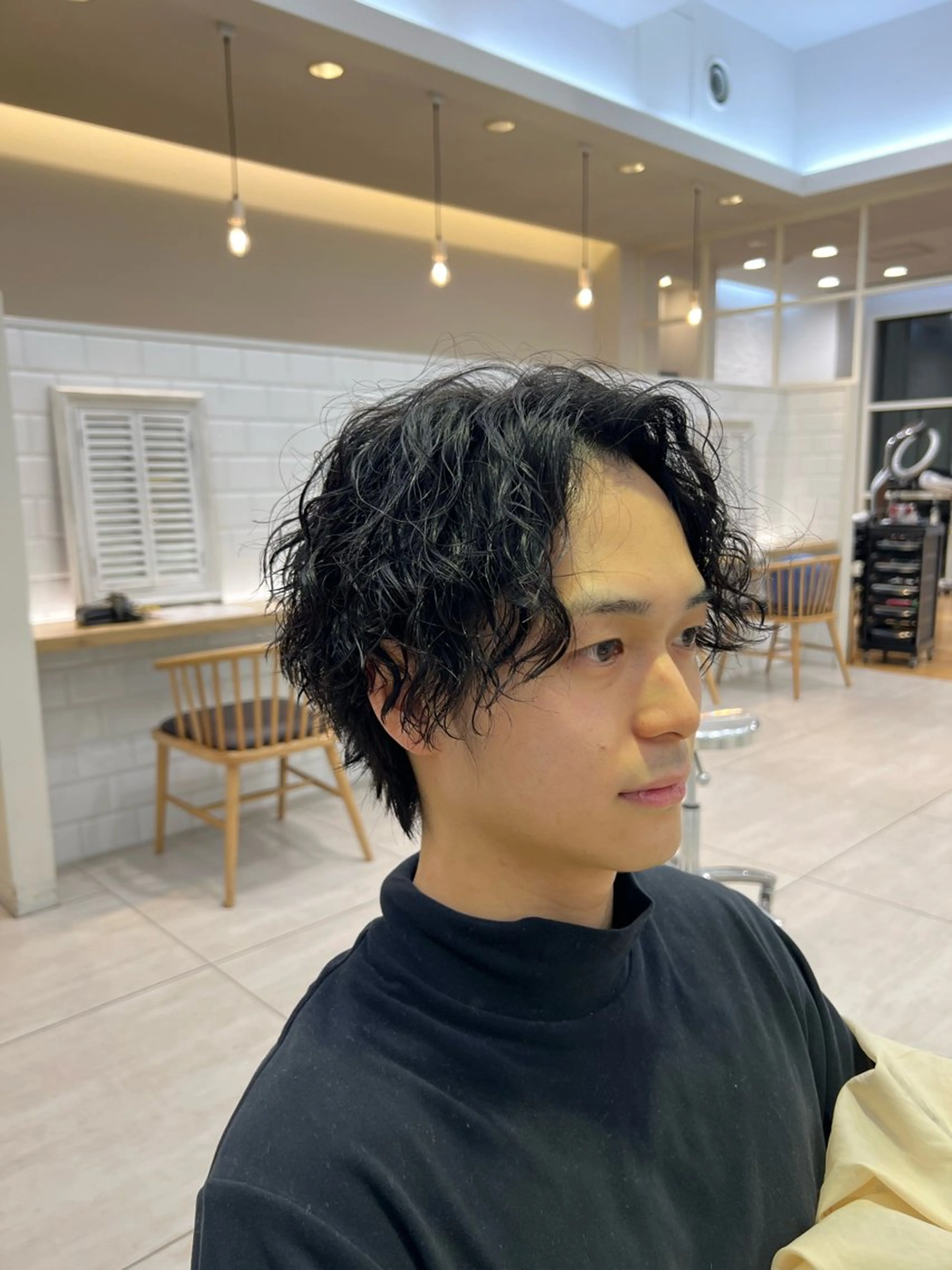 ミディアム ケンシロウ メンズパーマ特化⭕️のヘアスタイル