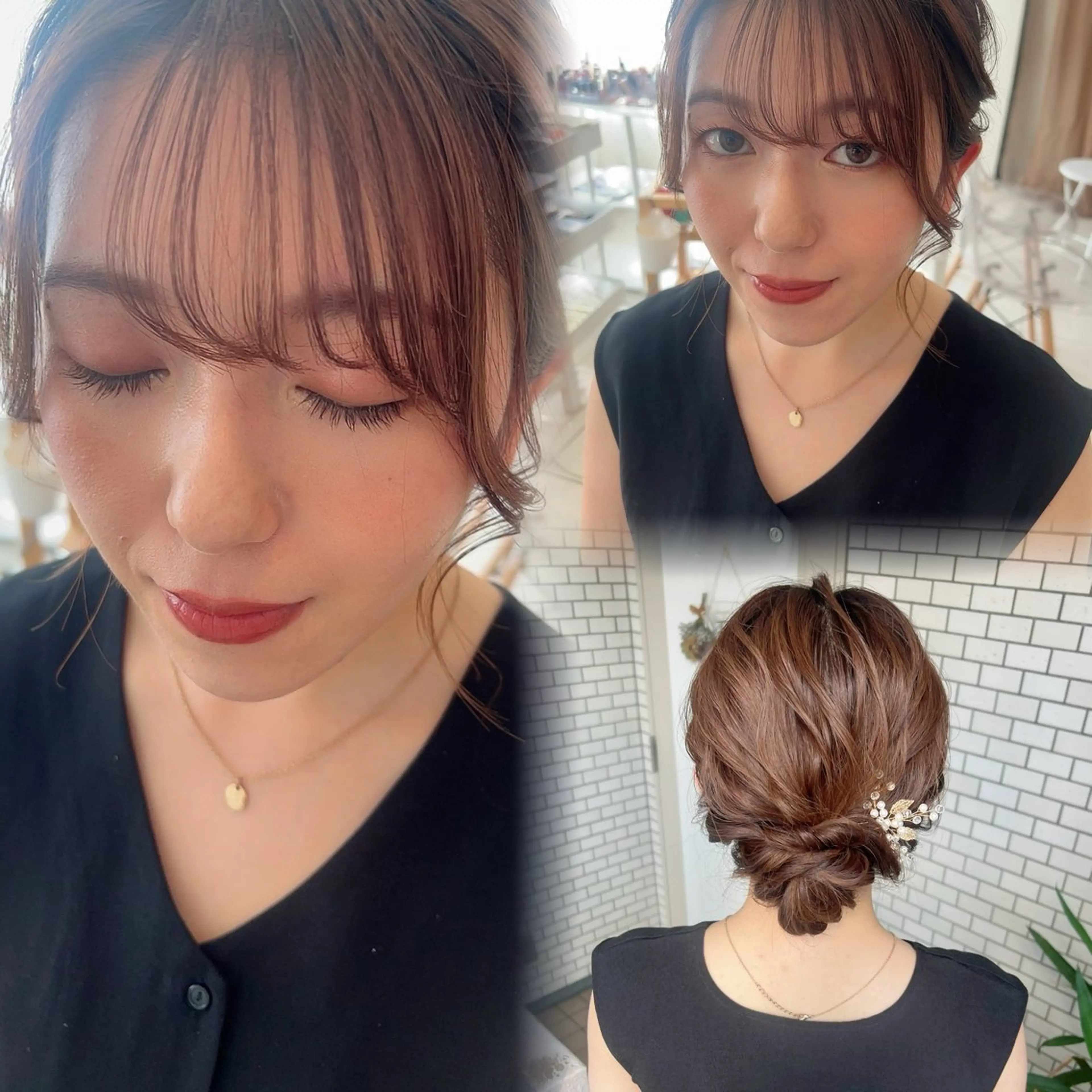 ヘアアレンジ ヘアセット 大人可愛いヘアメイク 💋🧚♀️しずかのヘアスタイル