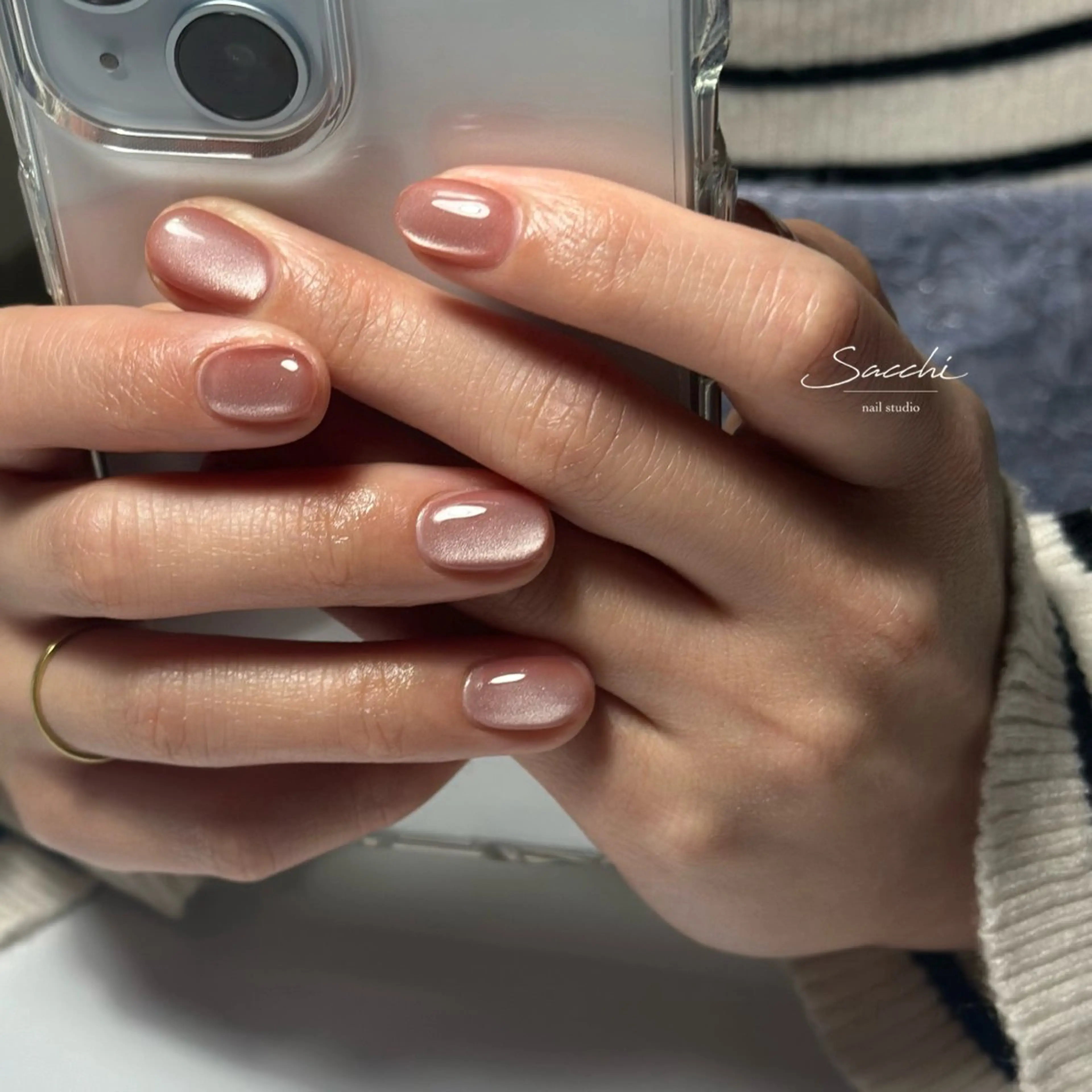 ネイル マグネットネイル ハンドネイル nailstudio Sacchiのネイルデザイン